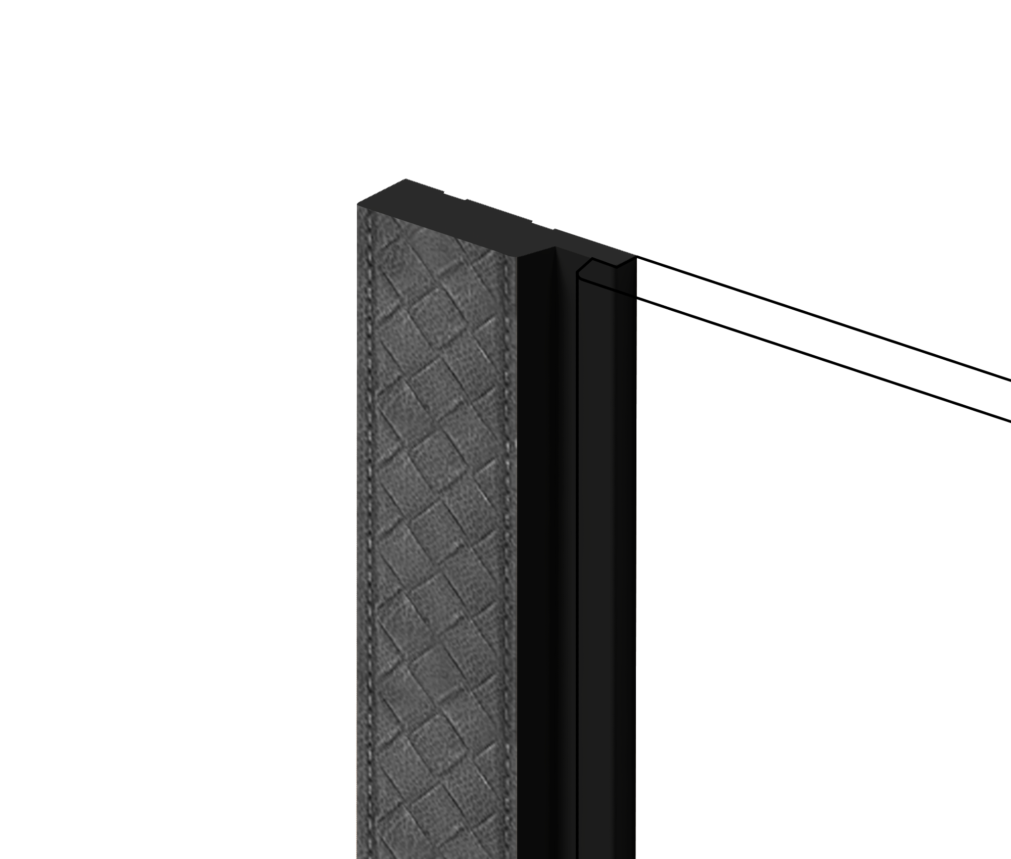 Финишный молдинг LF124A GR27K Hiwood 42мм×2,7м