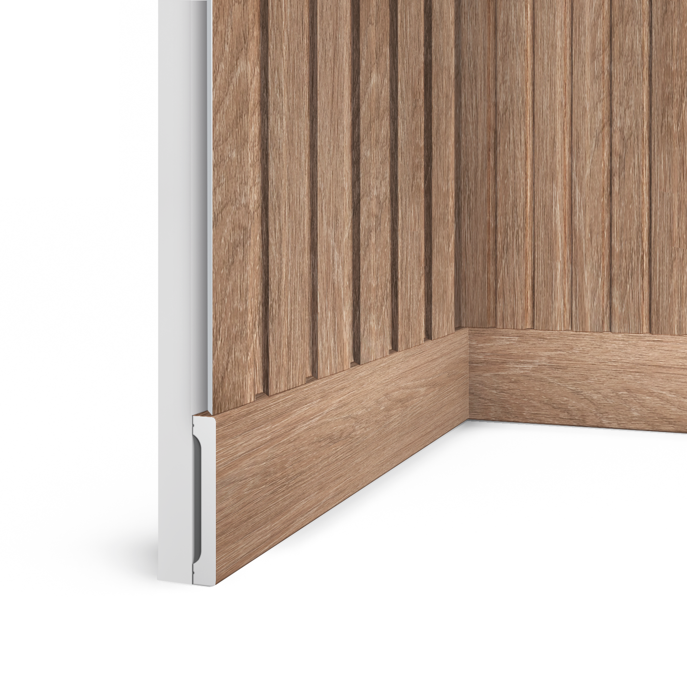 Плинтус B90V1 BR416 Hiwood 90мм×14мм×2,7м