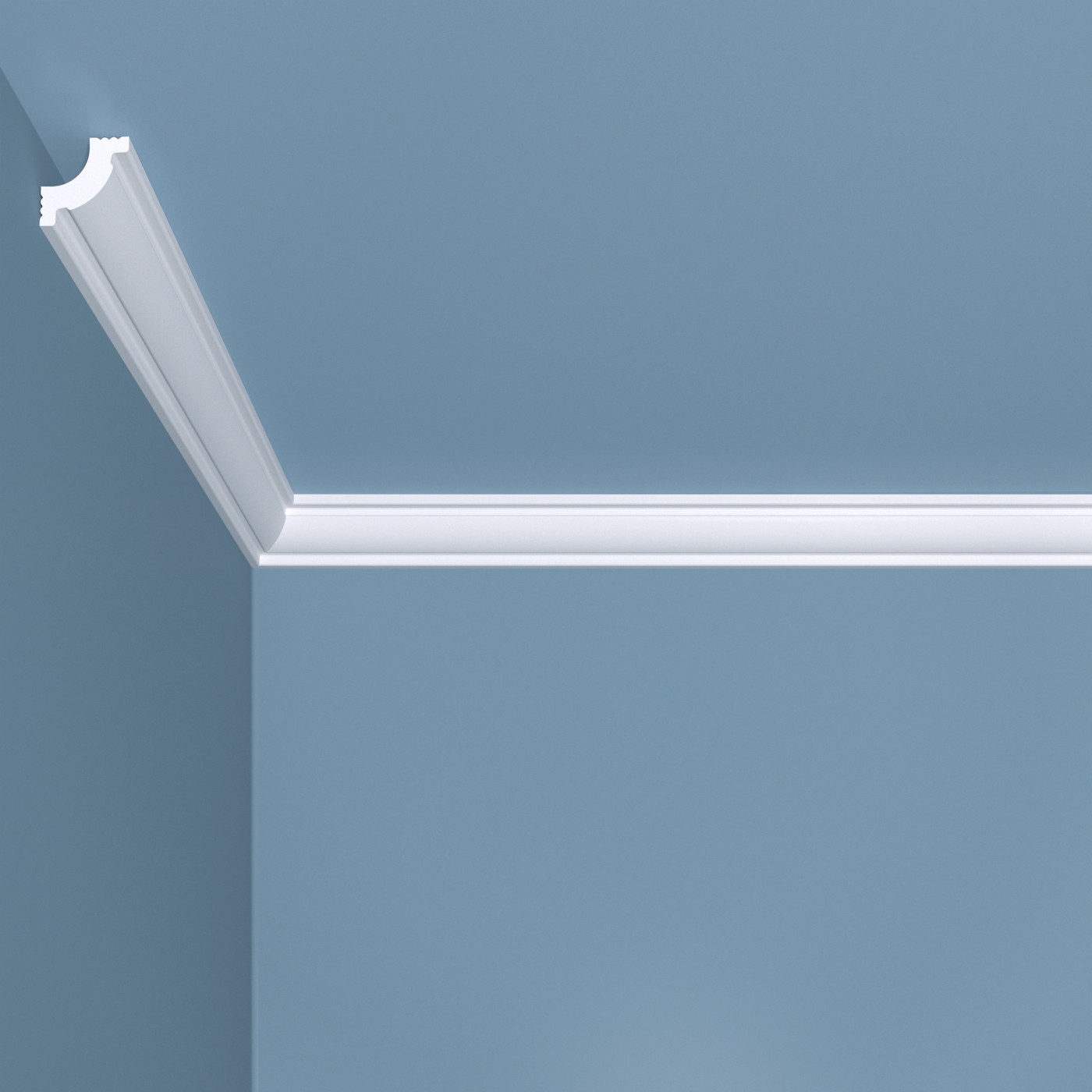 Карниз потолочный У5 Bello Deco 20мм×20мм×2м