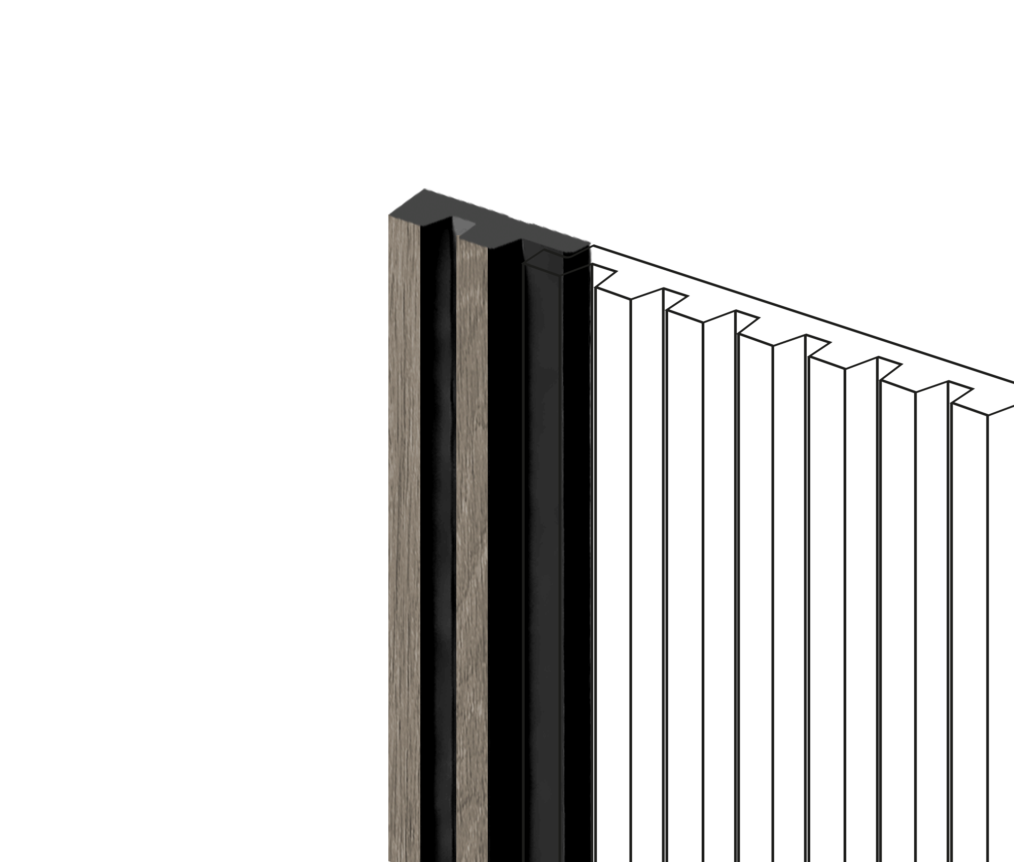 Финишный молдинг LF129A BR490NK Hiwood 33,6мм×2,7м