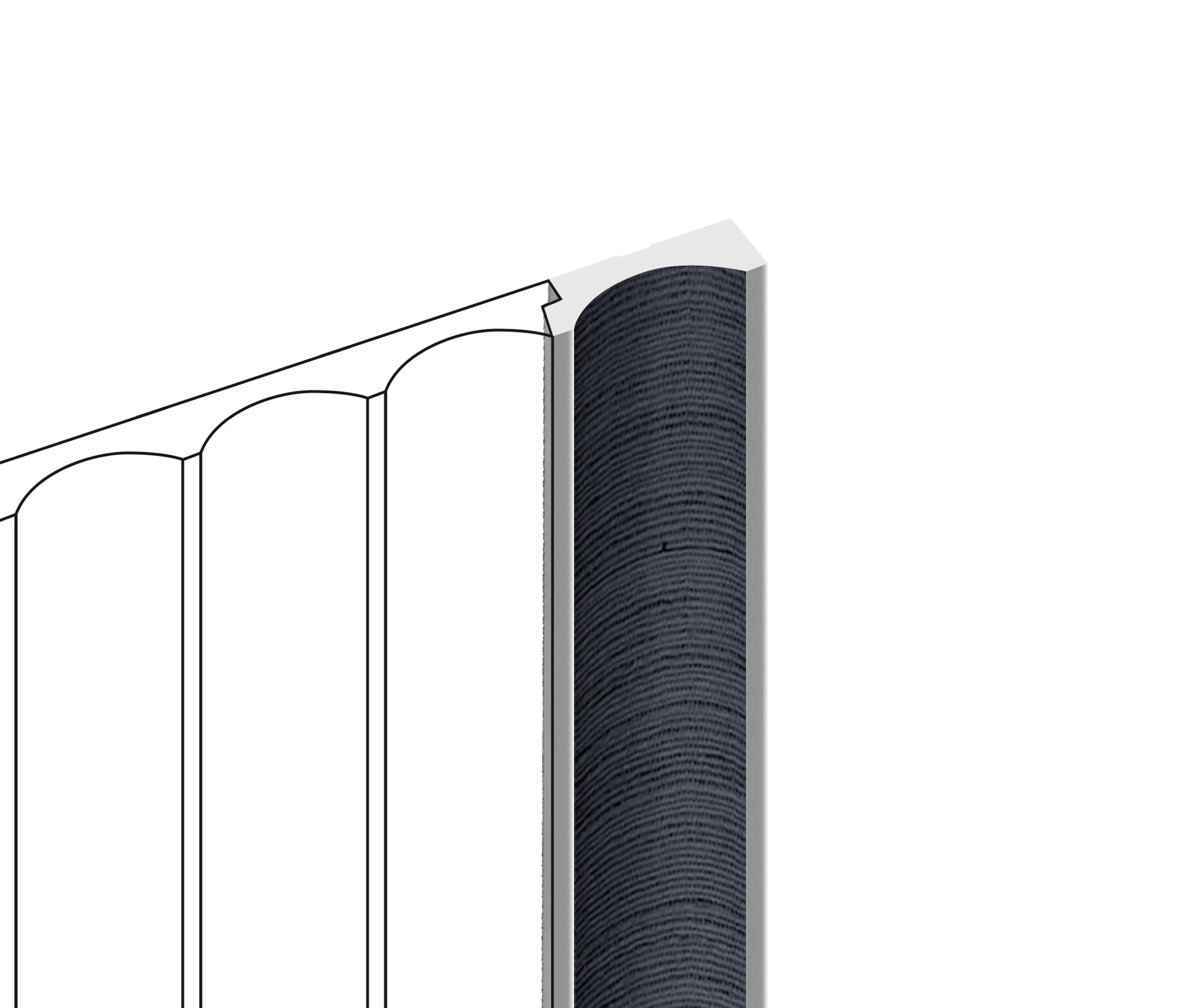 Финишный молдинг LF139B BU20 Hiwood 32мм×2,7м