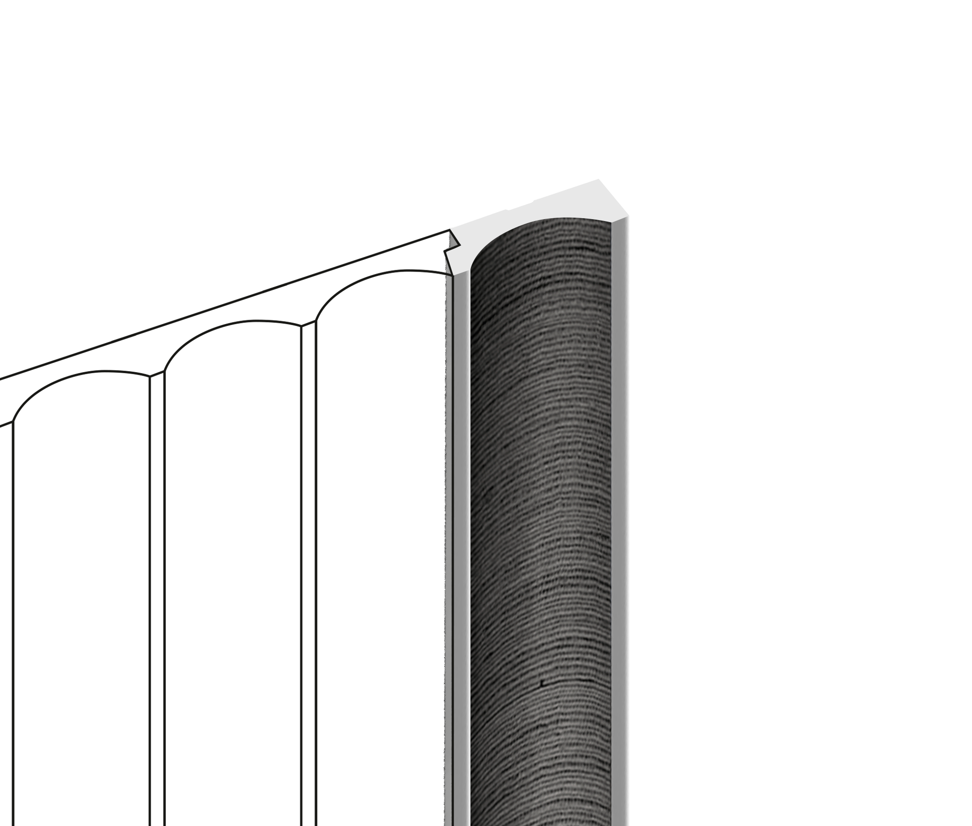 Финишный молдинг LF139B GR26 Hiwood 34мм×2,7м