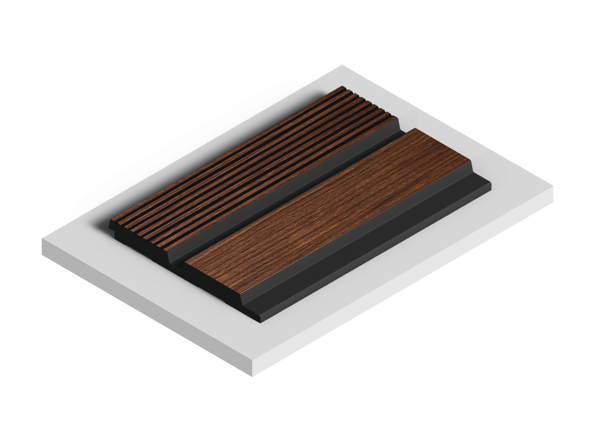 Панель декоративная LV123 BR396K Hiwood 120мм×12мм×2.7м