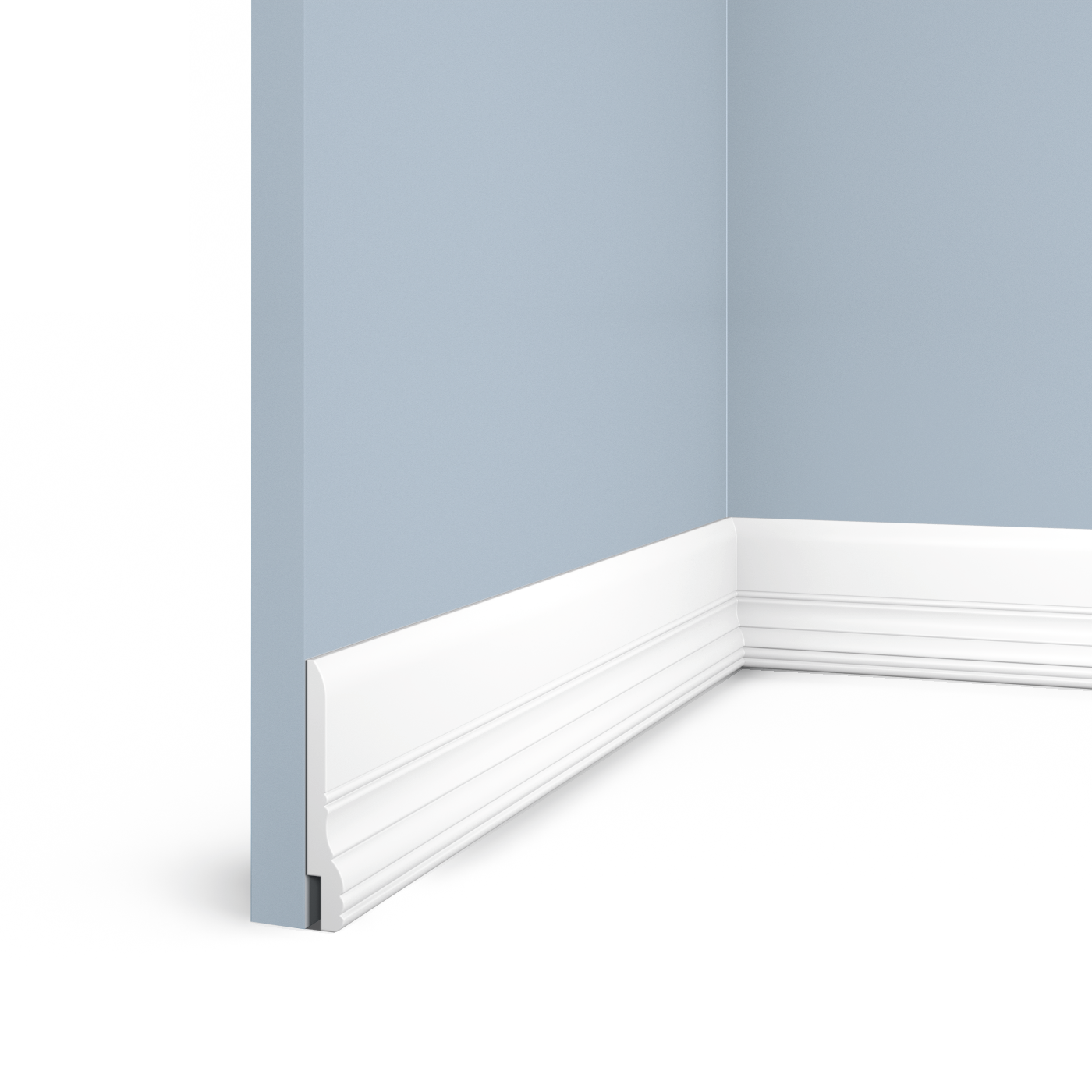 Плинтус L1605 Hiwood 90мм×13,7мм×2м