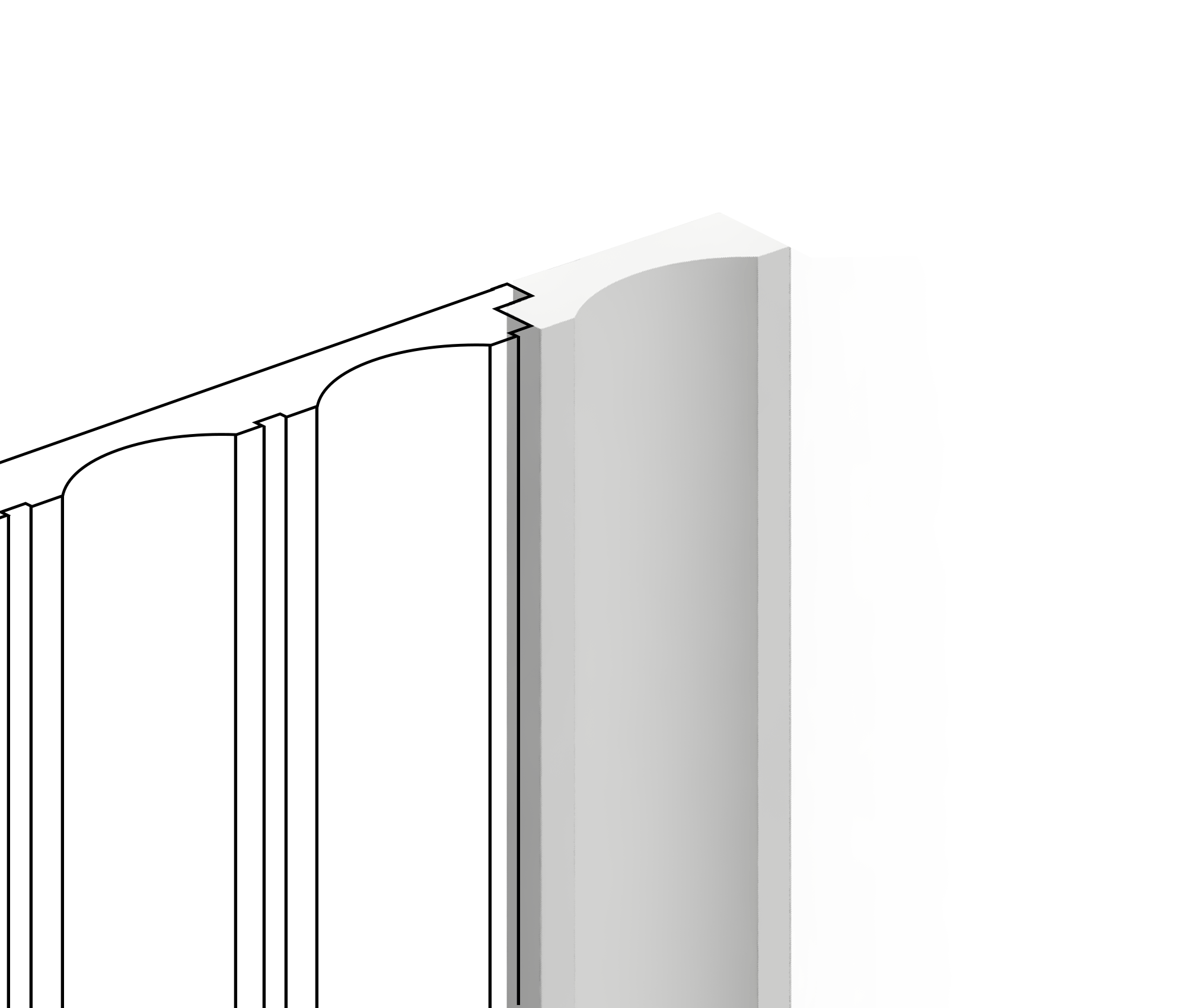 Финишный молдинг LF138B NP Hiwood 35,5мм×2,7м