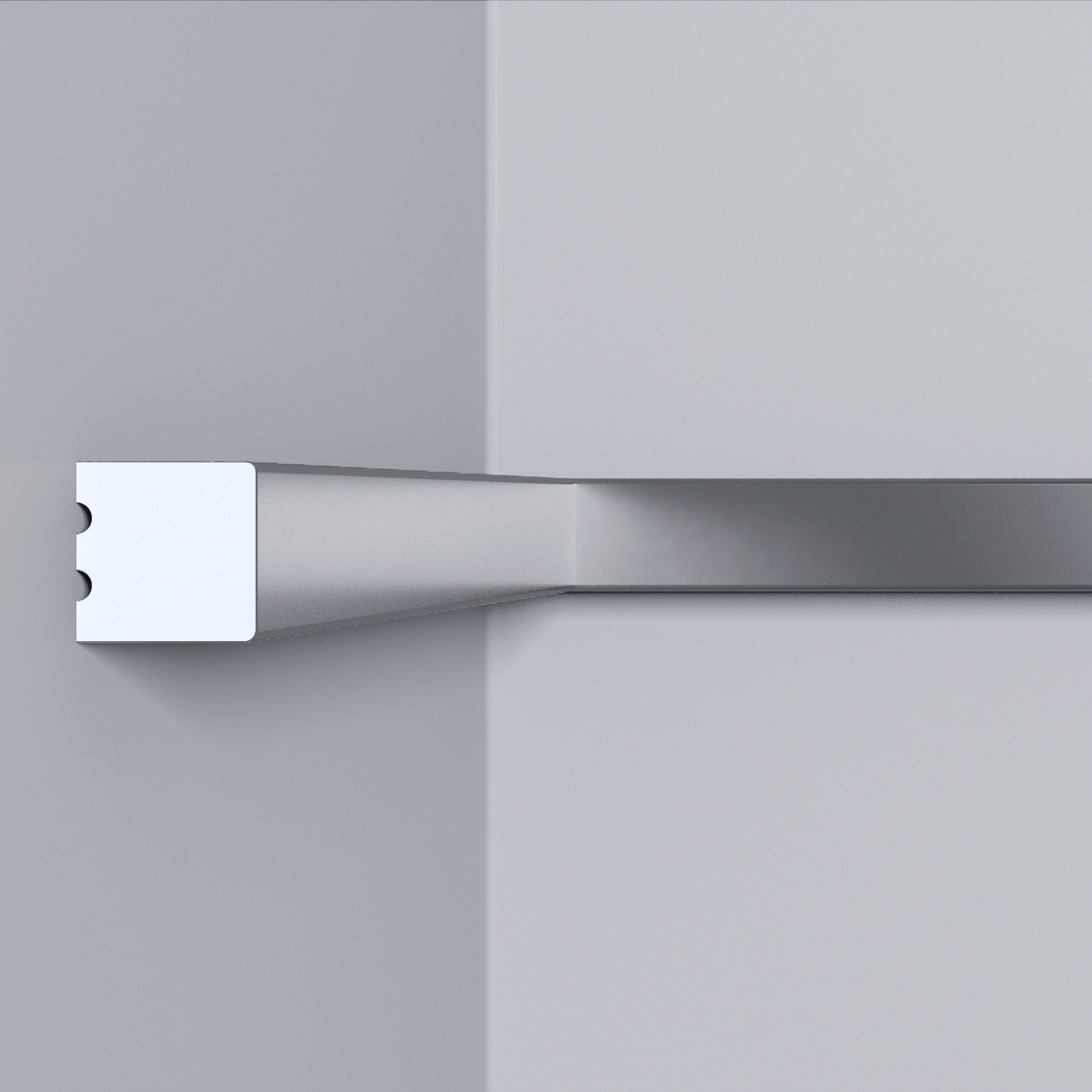 Молдинг МЛ 30/2,6 Bello Deco Серебро 8мм×8мм×2,6м