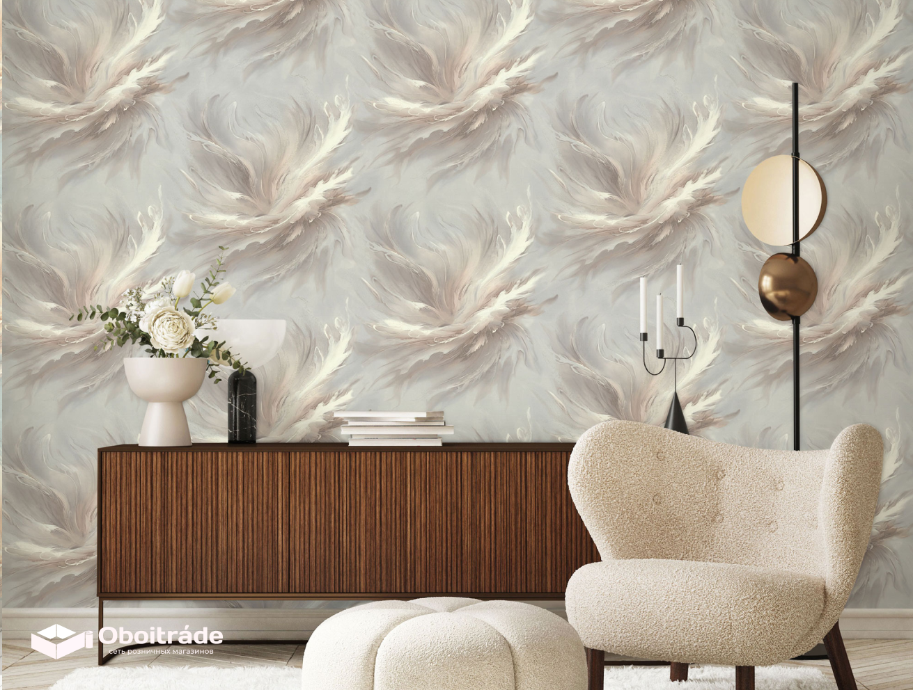 Обои 7324-12 Euro Decor Floravento Euro Decor коллекция Floravento производства РОССИЯ в интернет-магазине Обоитрейд