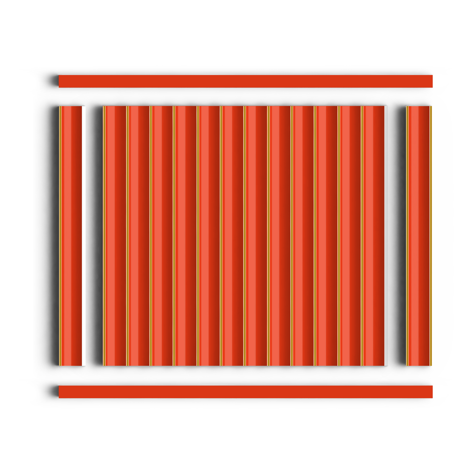 Молдинг D12V1 OR3 Hiwood 12мм×12мм×2,7м