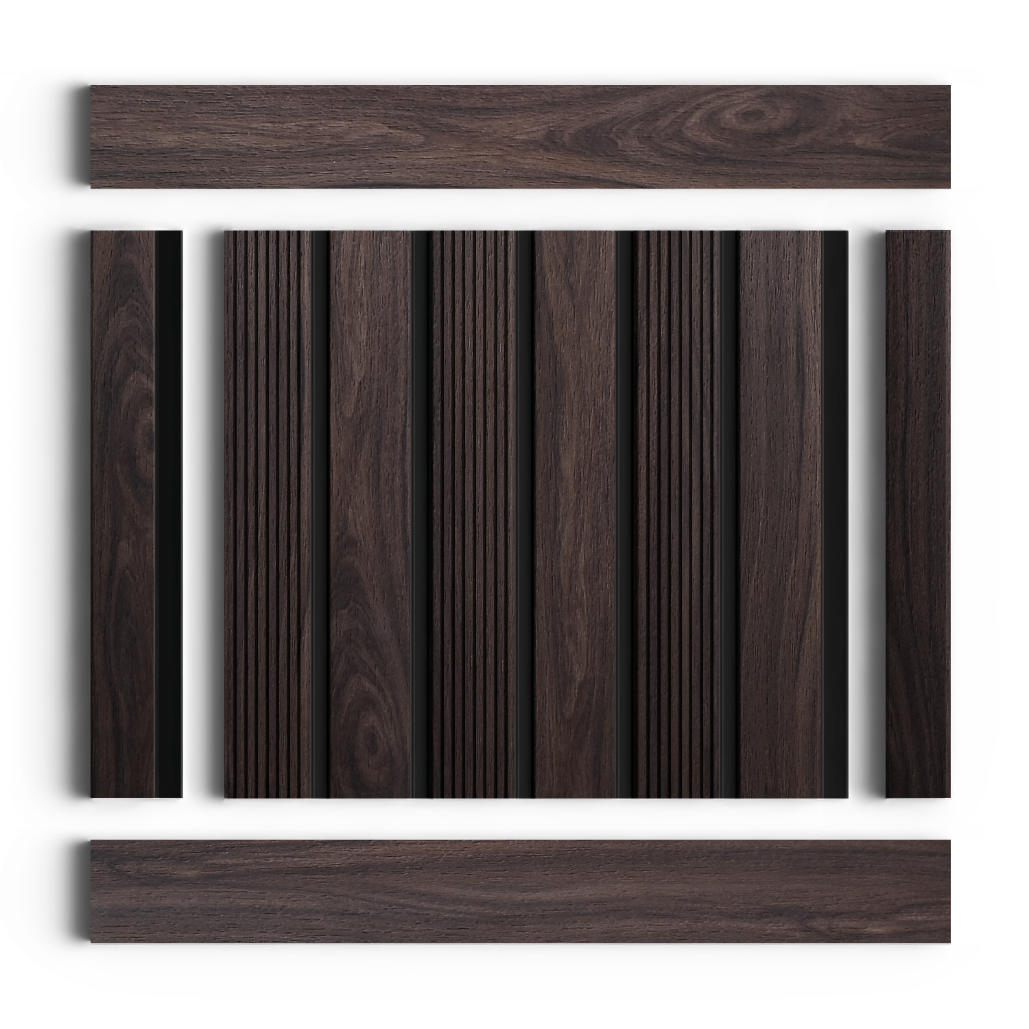 Панель декоративная LV123 BR395K Hiwood 120мм×12мм×2.7м