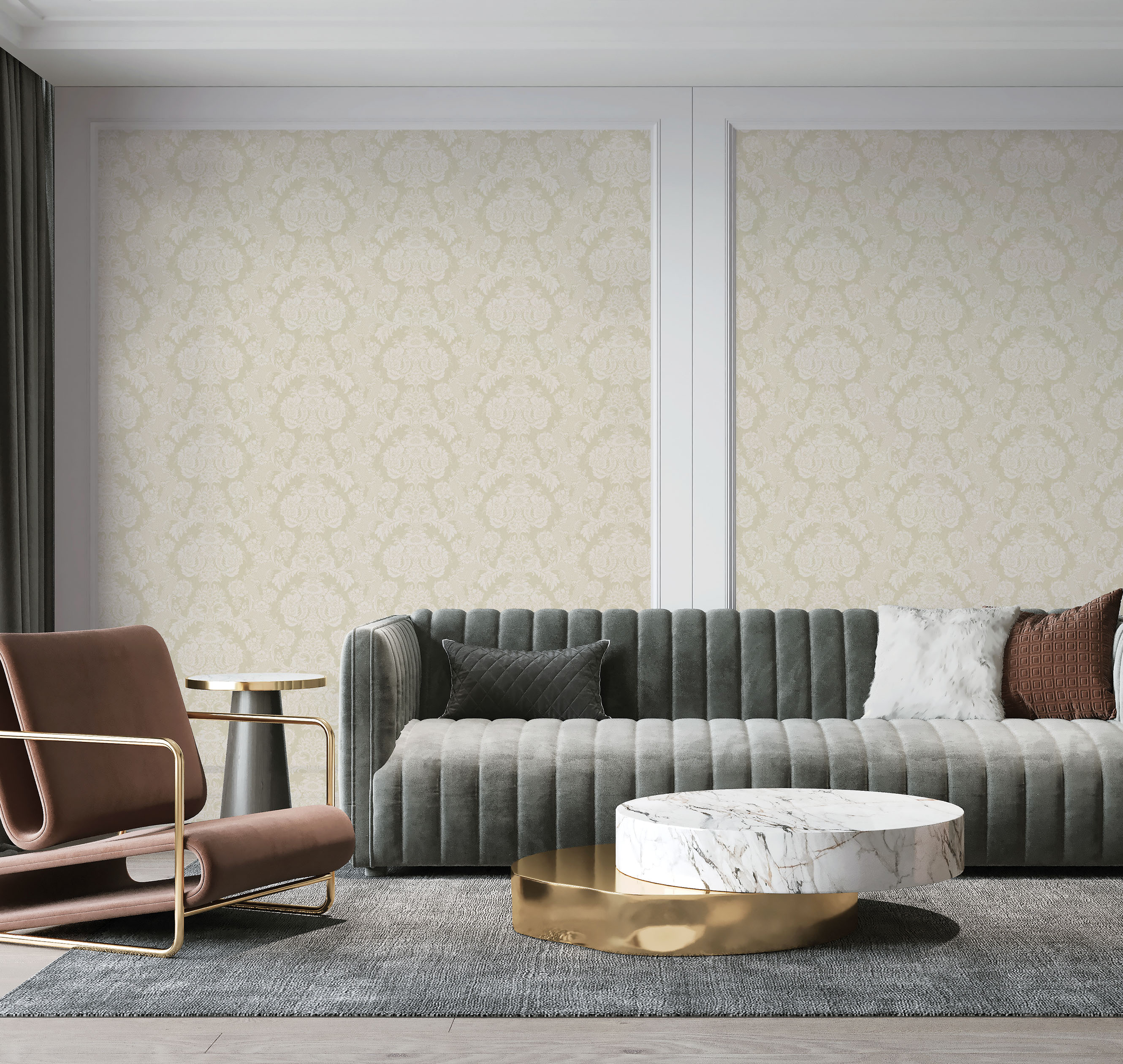 Обои DK8 002/4 Milassa Дамаск Milassa коллекция Дамаск производства  в интернет-магазине Обоитрейд