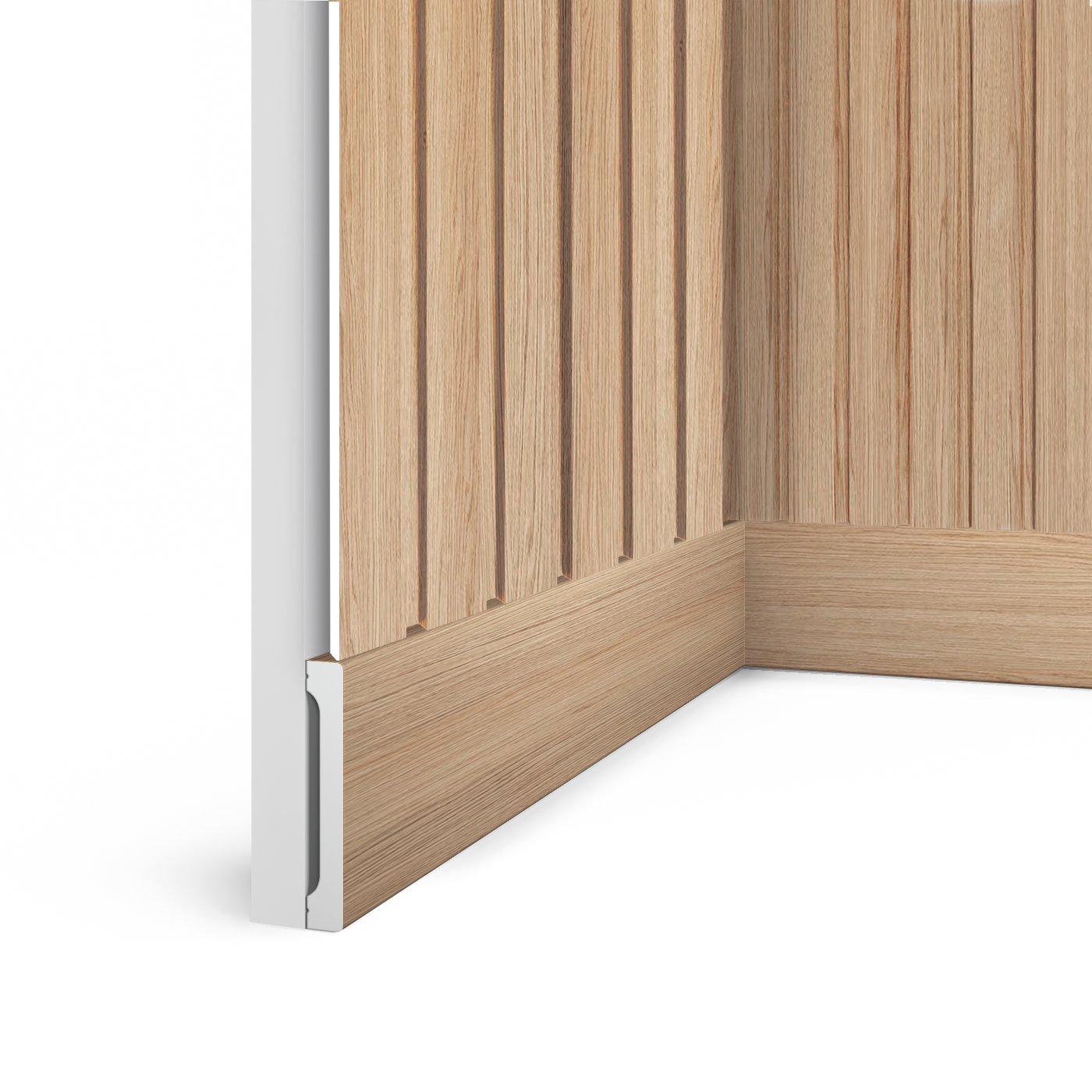 Плинтус B90V1 BR417 Hiwood 90мм×14мм×2,7м