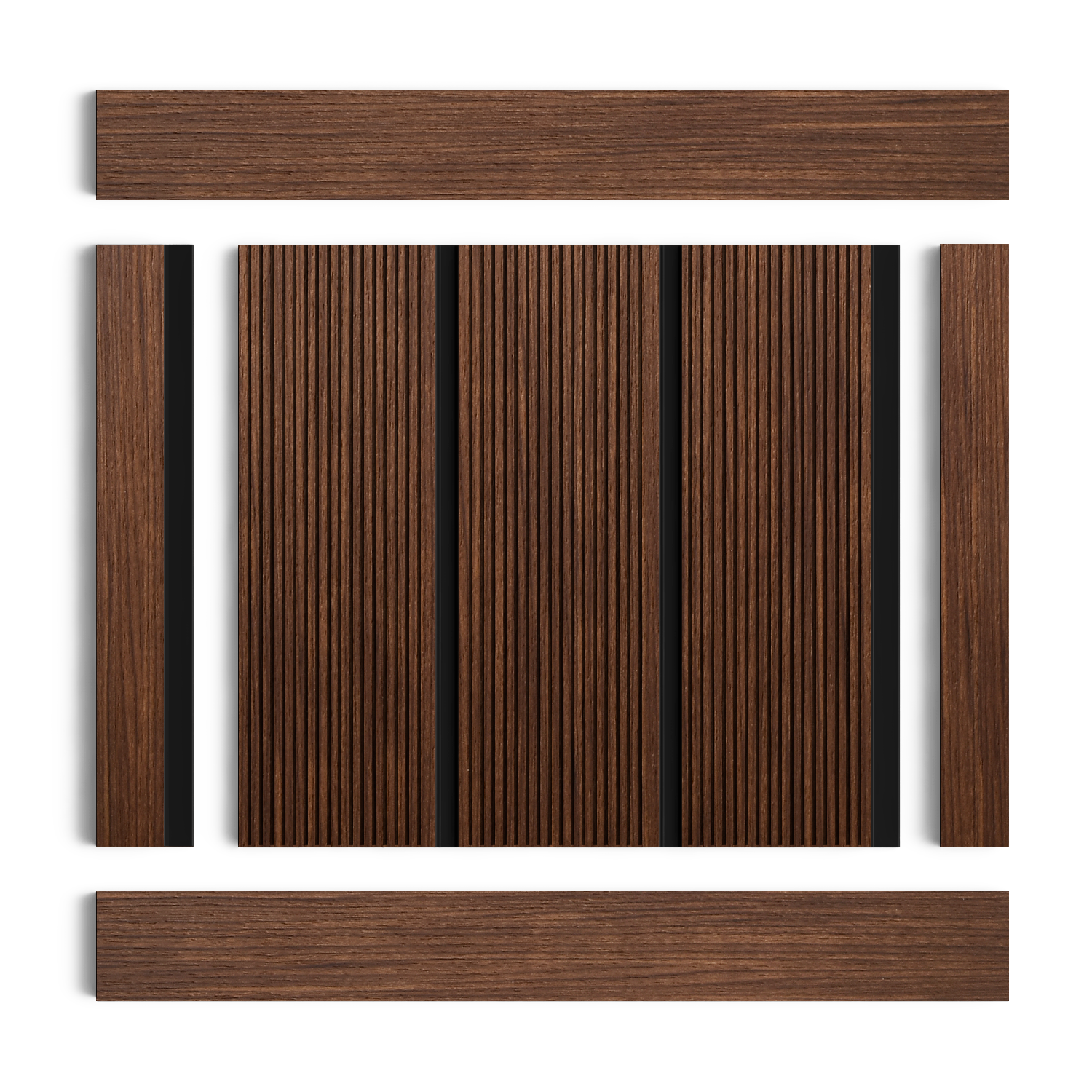 Панель декоративная LV127L BR396K Hiwood 120мм×12мм×2.7м