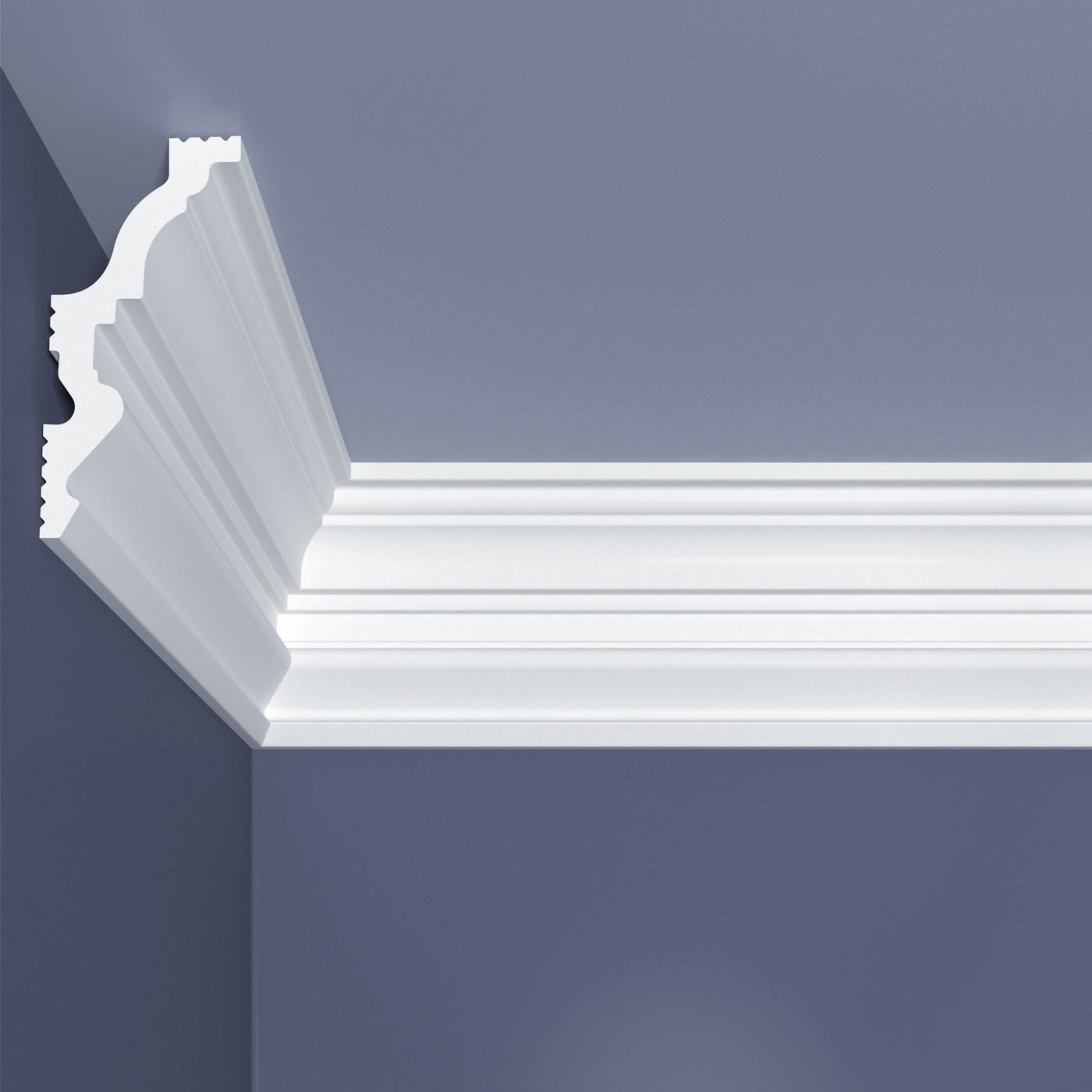 Плинтус потолочный C 18/90 Bello Deco 90мм×40мм×2м