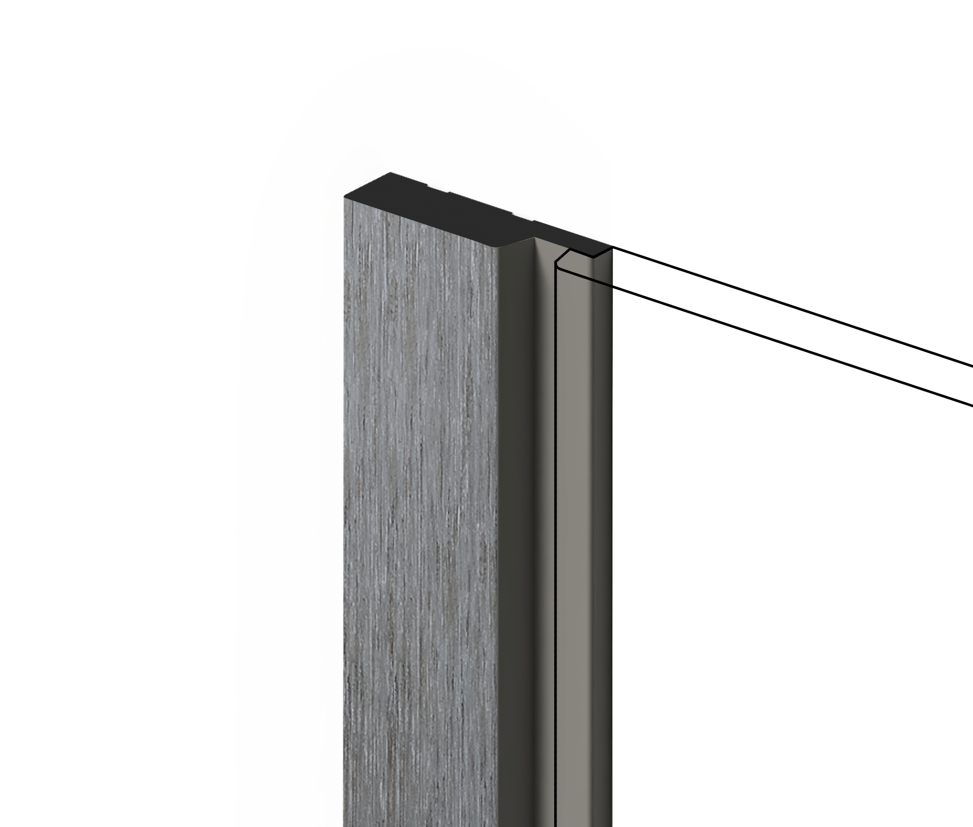 Финишный молдинг LF124A GN68 Hiwood 42мм×2,7м