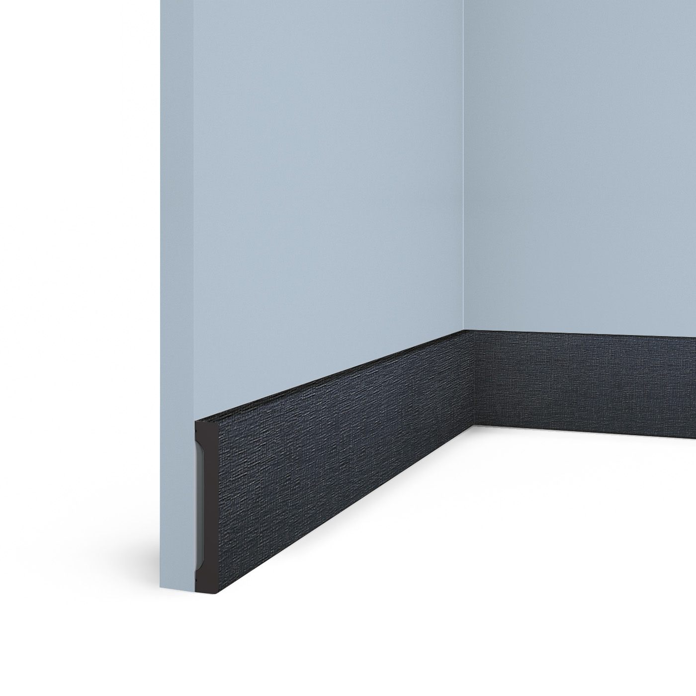 Плинтус B90V1 BK114 Hiwood 90мм×14мм×2,7м