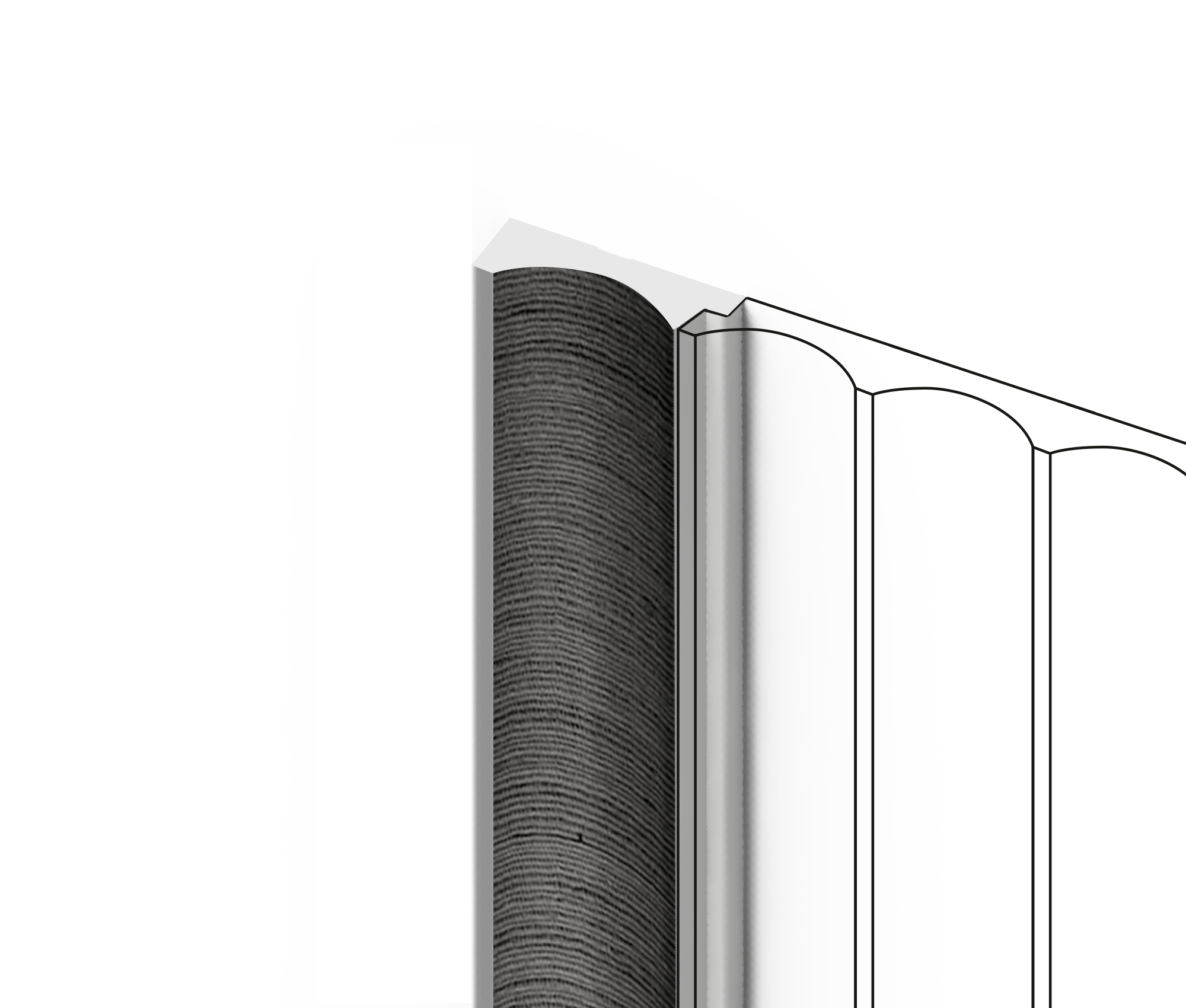 Финишный молдинг LF139A GR26 Hiwood 32мм×2,7м