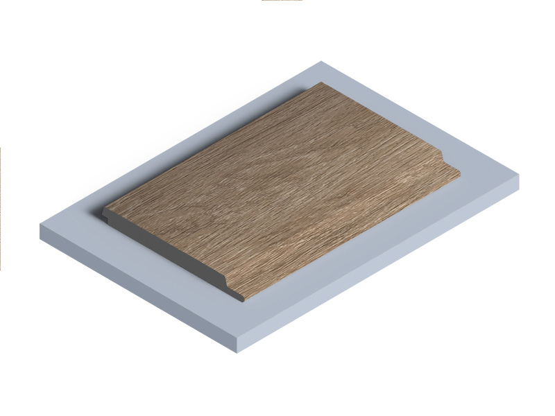 Панель декоративная LV127 BR416 Hiwood 120мм×12мм×2.7м