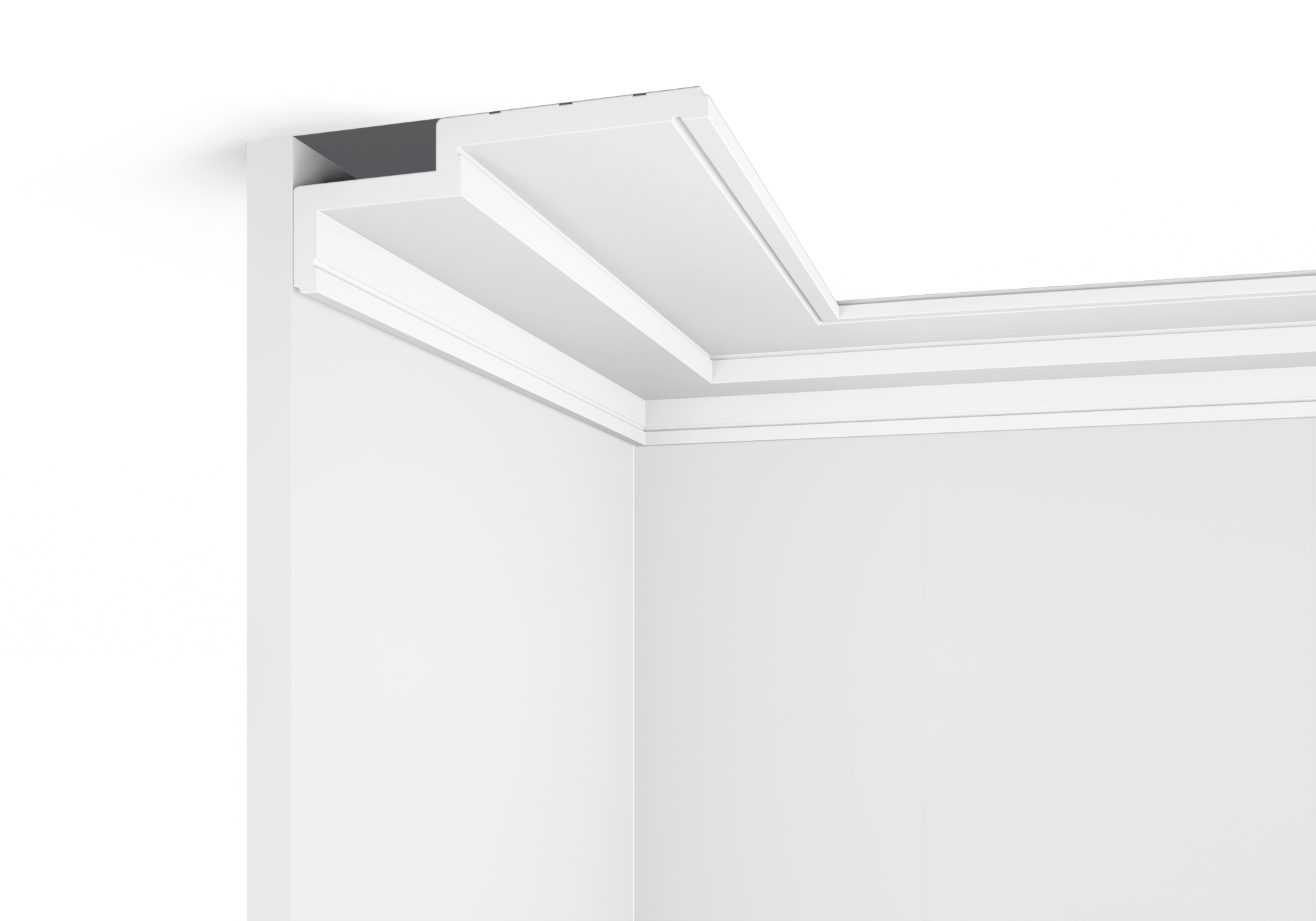 Карниз A165L Hiwood 165мм×62мм×2м