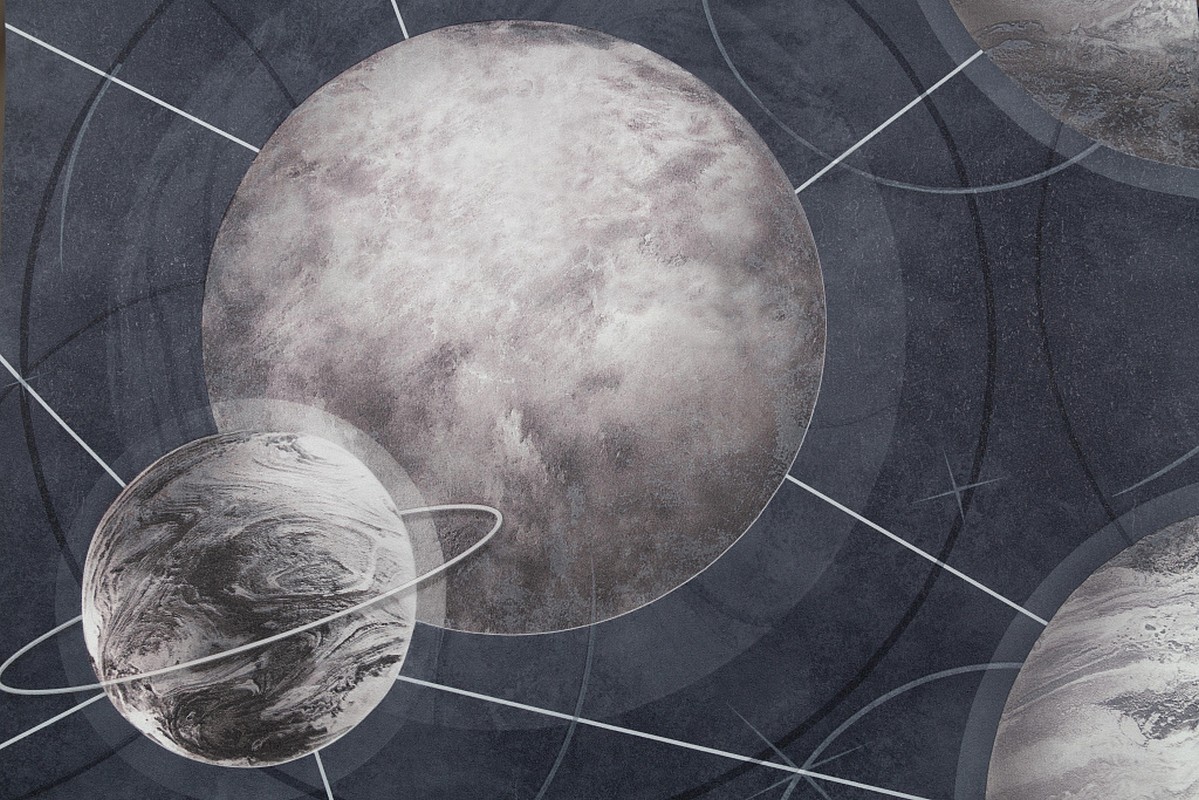 Обои HC71987-45 Palitra Home Color Планеты Palitra Home Color коллекция Планеты производства РОССИЯ в интернет-магазине Обоитрейд