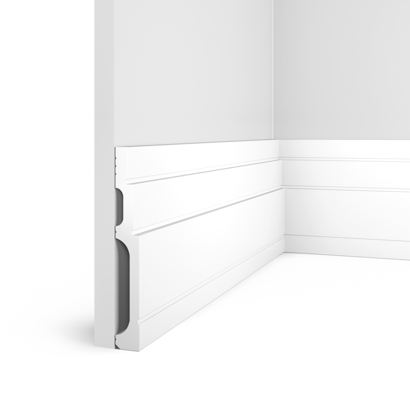 Плинтус B180V2 Hiwood 180мм×24мм×2м