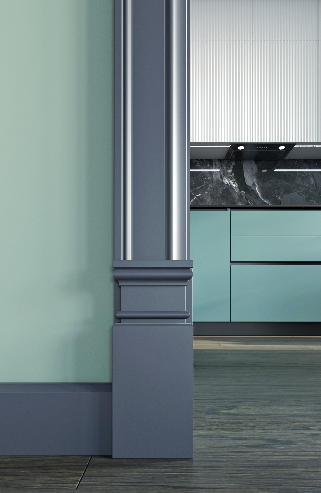 База декоративная Б2 Bello Deco лепная 31×102×250мм