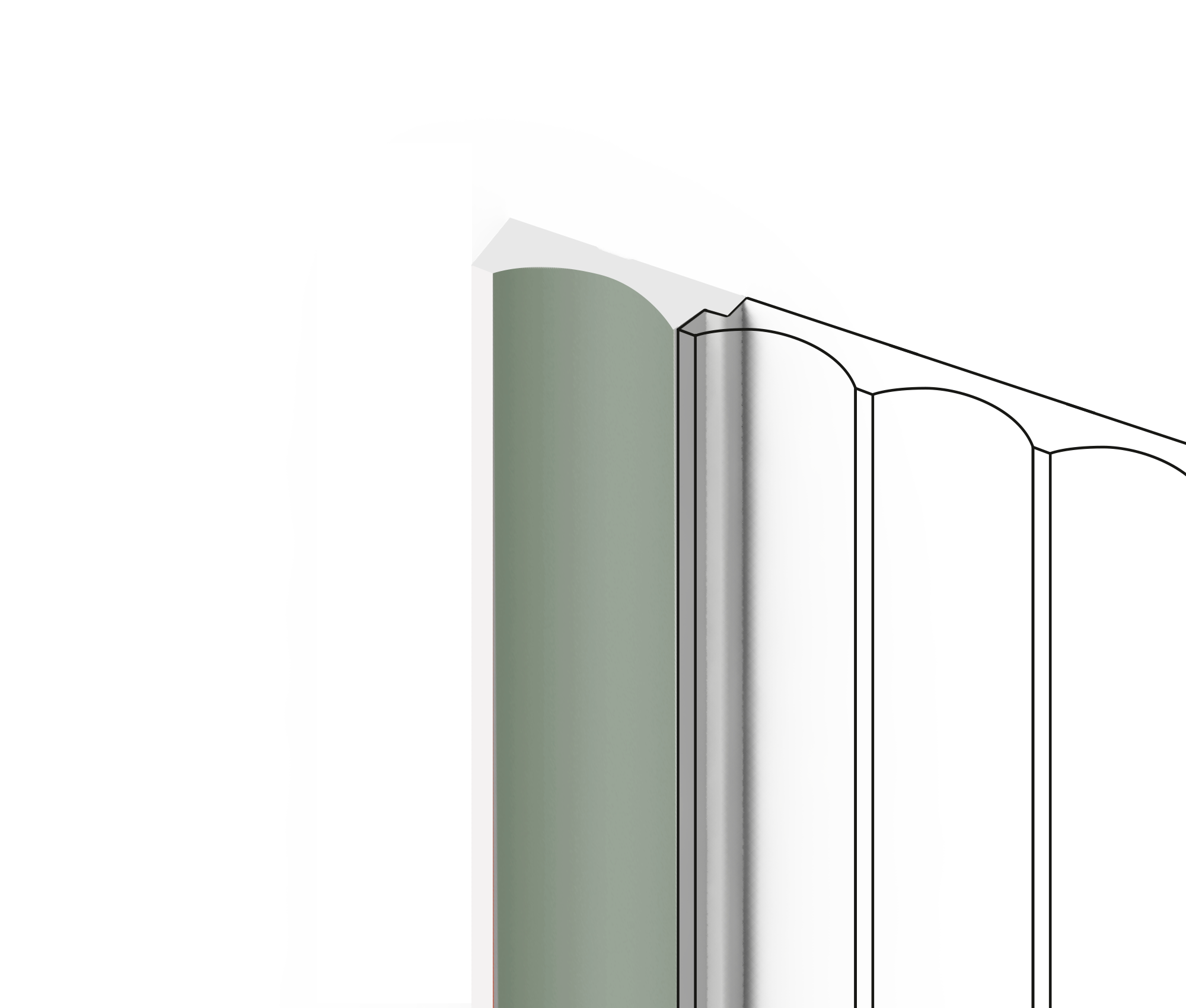 Финишный молдинг LF139A GN69 Hiwood 32мм×2,7м