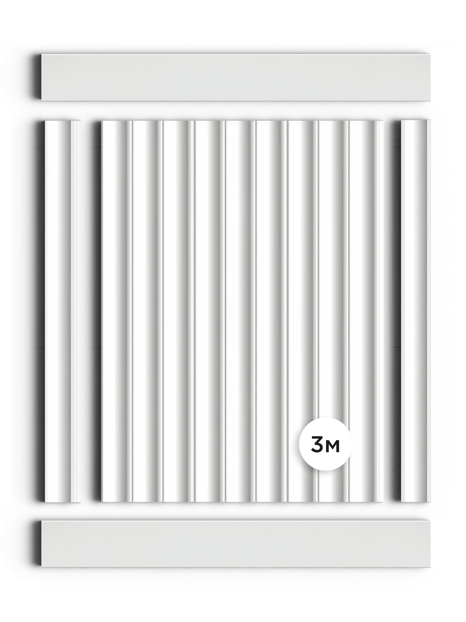 Панель декоративная LV138 LONG NP Hiwood 120мм×12мм×3м