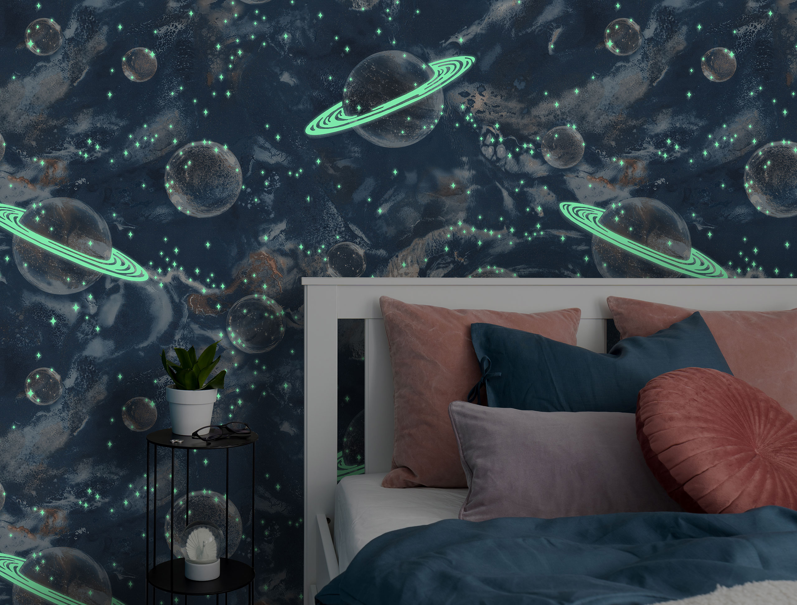 Обои 9273-20 Monte Solaro Universe Светятся в темноте Monte Solaro коллекция Universe производства РОССИЯ в интернет-магазине Обоитрейд