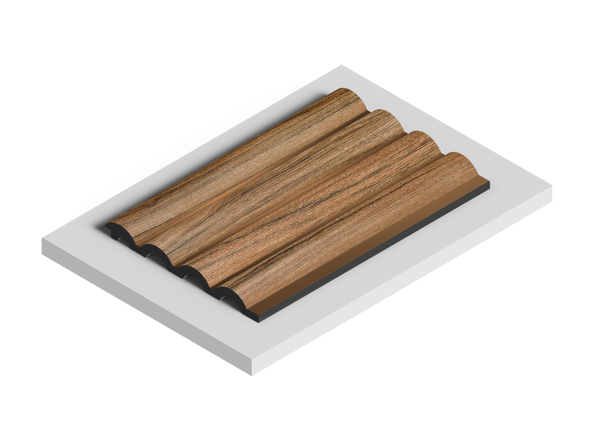 Панель декоративная LV140 BR495 Hiwood 120мм×12мм×2.7м