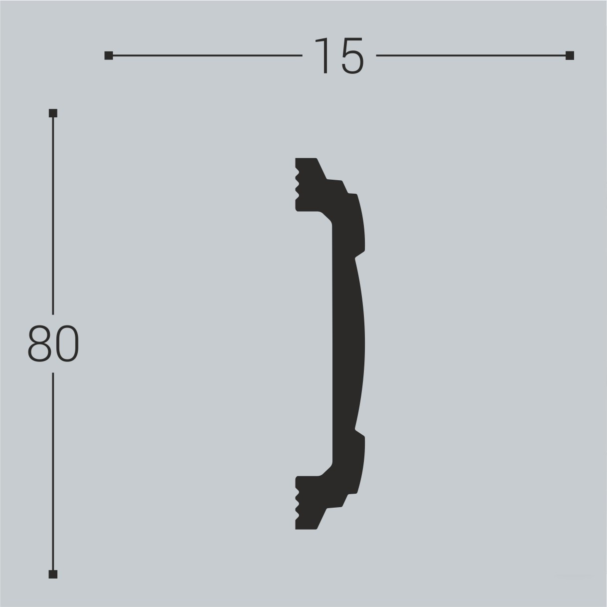 Дверной наличник Н8 Bello Deco 80мм×15мм×2,2м