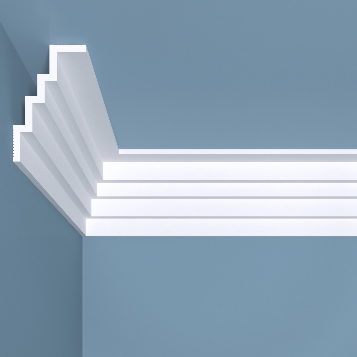 Карниз потолочный К17 Bello Deco 80мм×50мм×2м