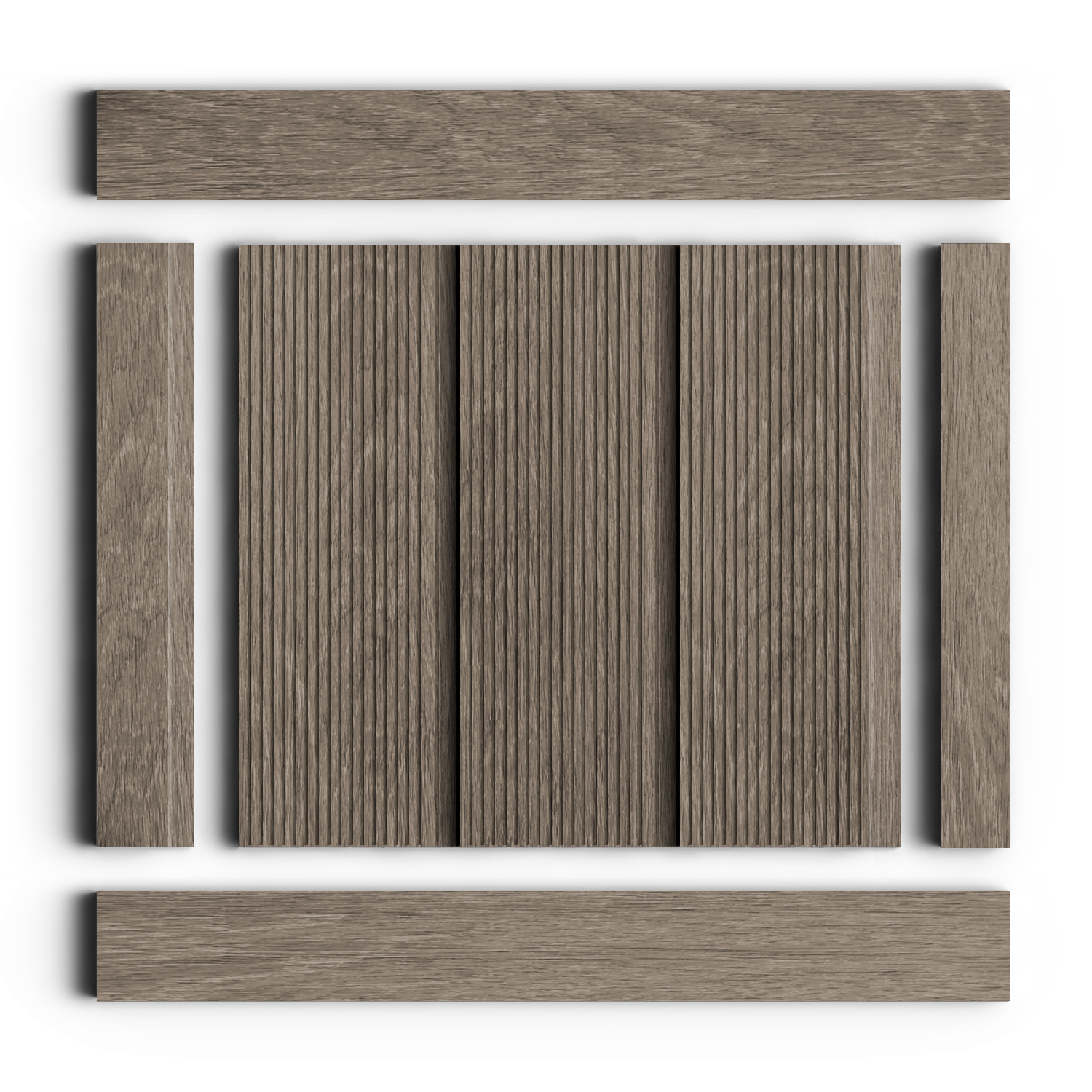 Панель декоративная LV127L BR490 Hiwood 120мм×12мм×2.7м