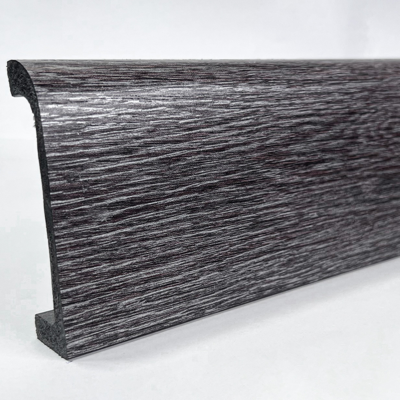 Плинтус напольный ПЛ 16 Bello Deco Графитовый массив 80мм×19мм×2м