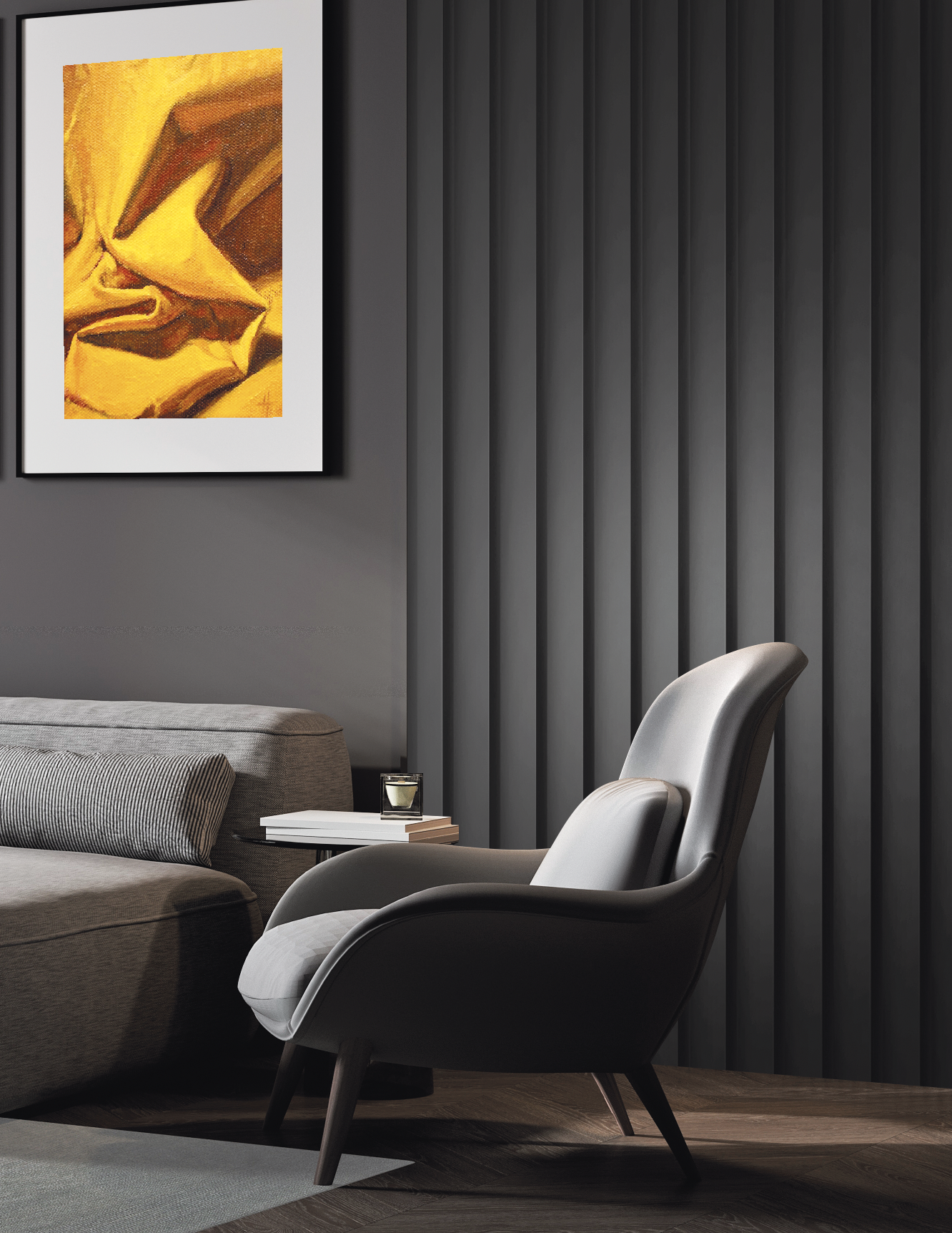 Панель декоративная LV141 BK Hiwood 116мм×17,5мм×2.7м