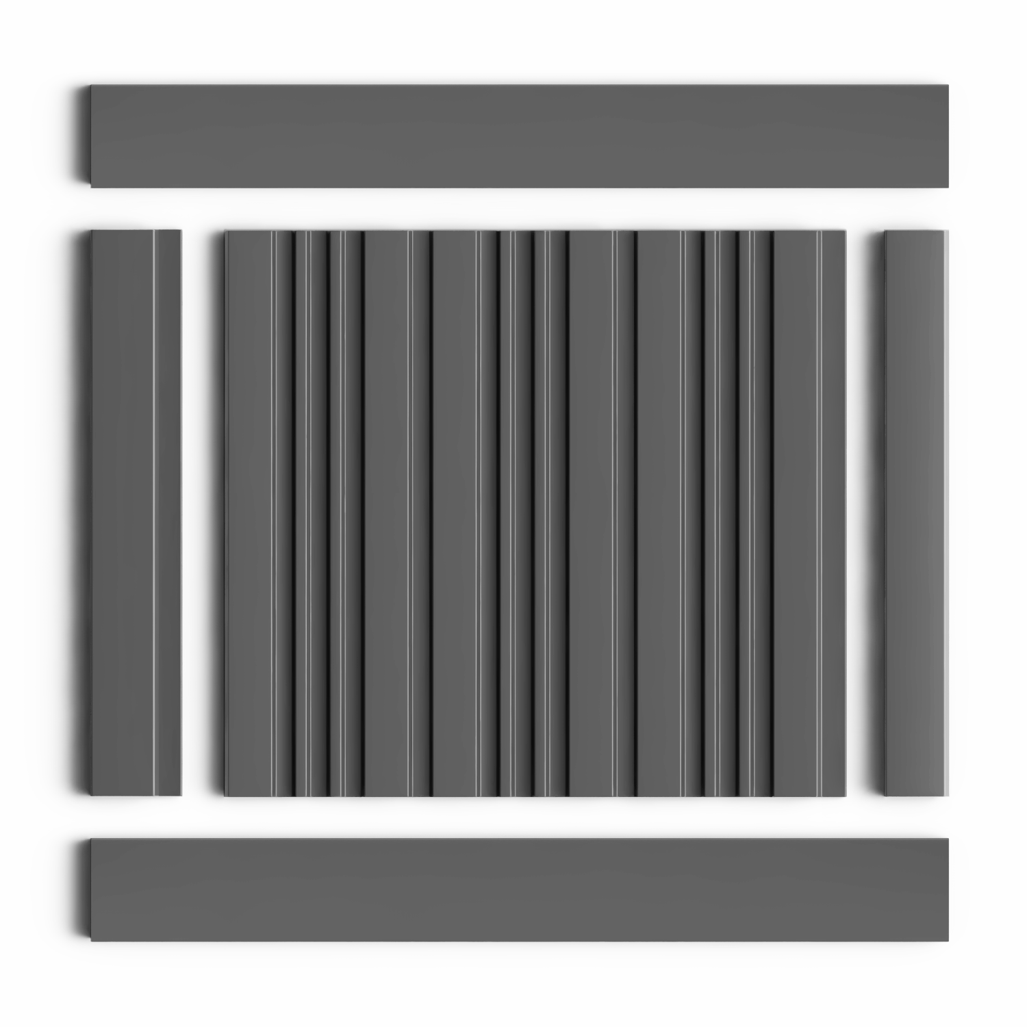 Панель декоративная LV121 GR3 Hiwood 120мм×12мм×2.7м