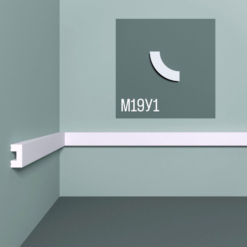 Молдинг М19 20-10 Bello Deco 20мм×10мм×2м