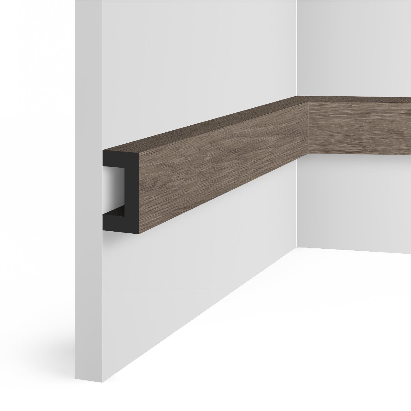 Декоративная рейка LB40 BR490 Hiwood 40мм×20мм×2.7м