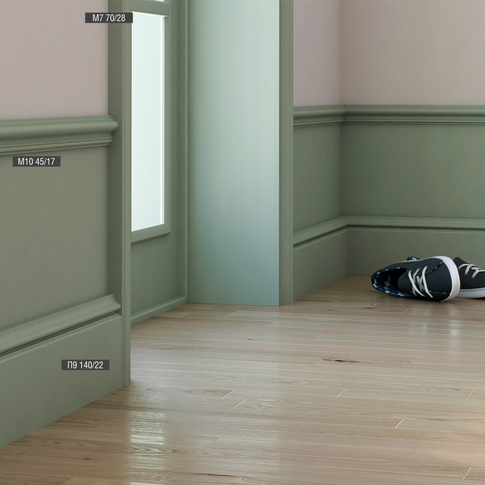 Молдинг М7 70-28 Bello Deco 70мм×28мм×2м