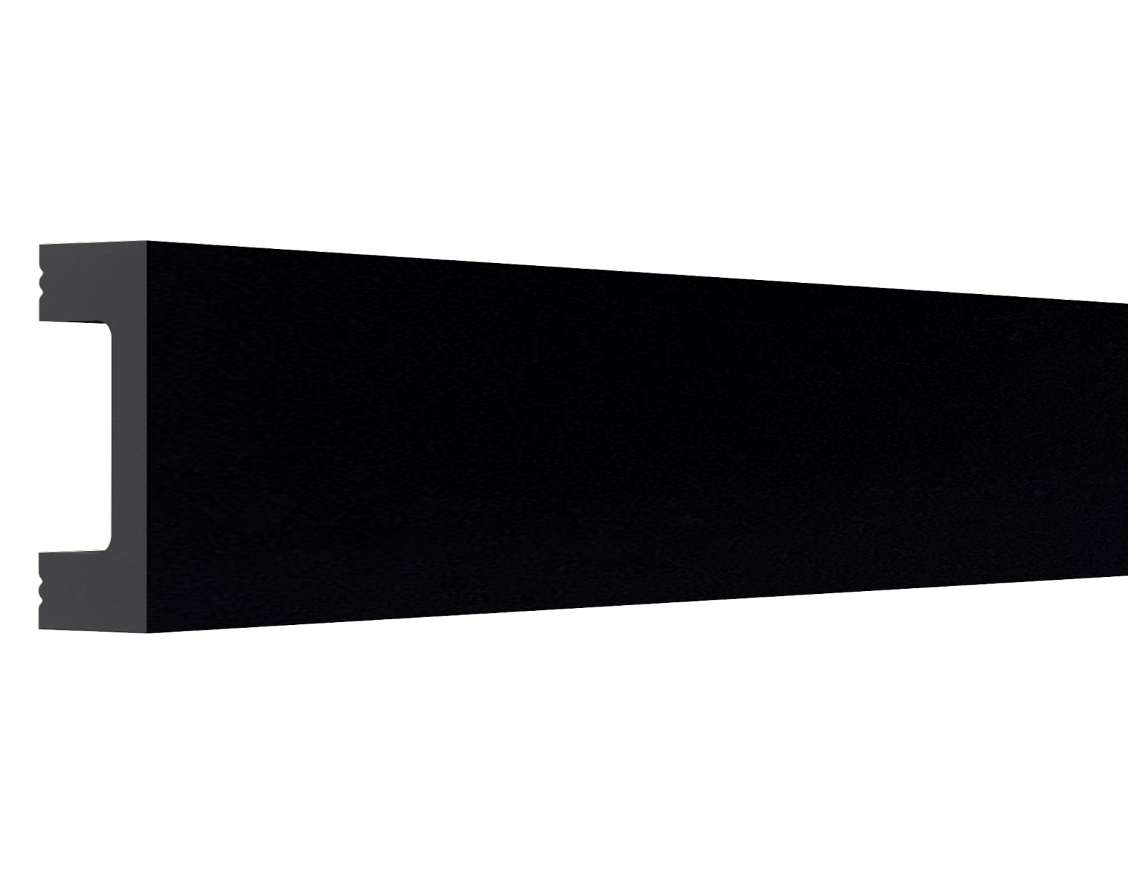 Молдинг МЛ 18/2,6 Bello Deco Черный антрацит 40мм×15мм×2,6м