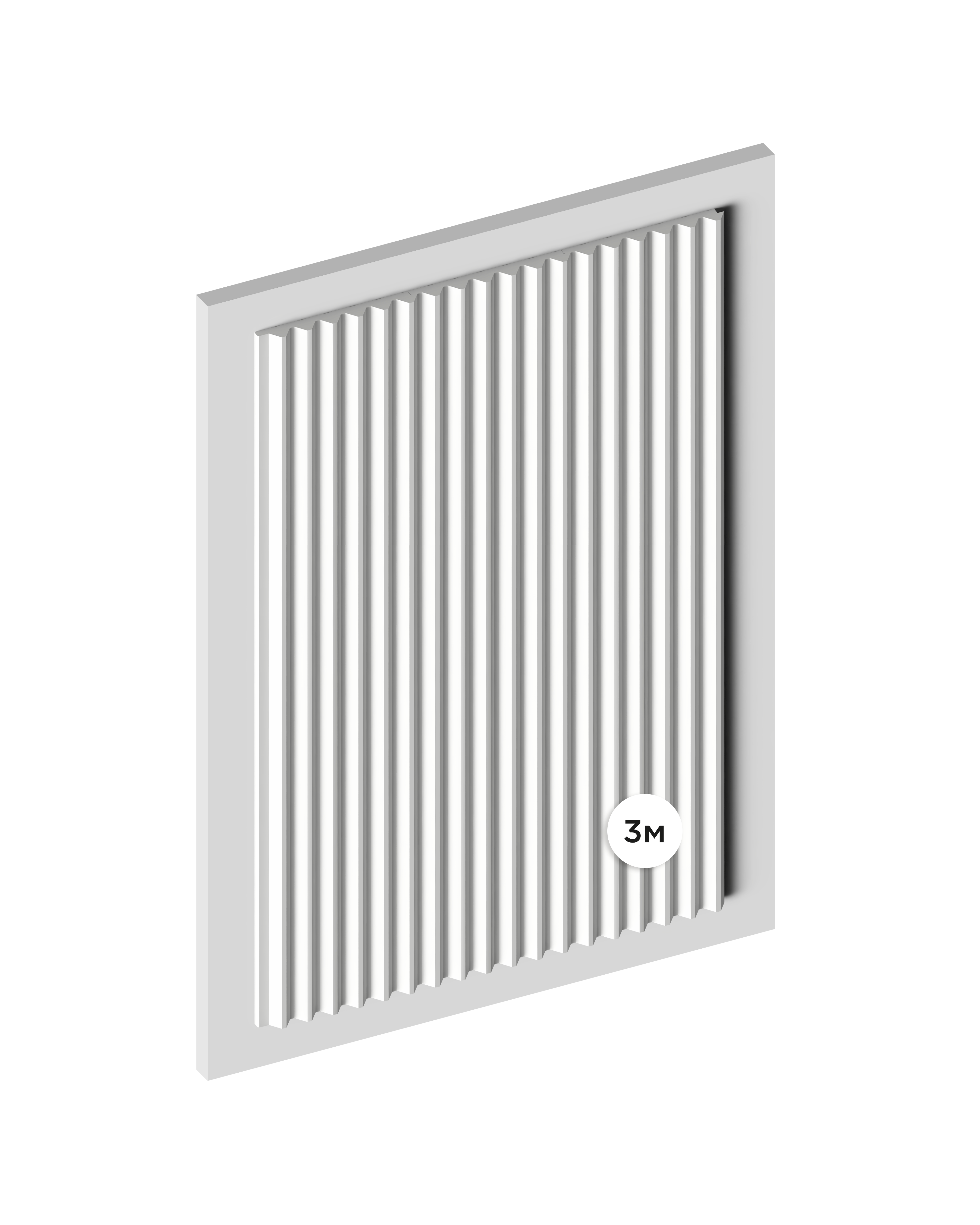 Панель декоративная LV136 LONG NP Hiwood 120мм×12мм×3м