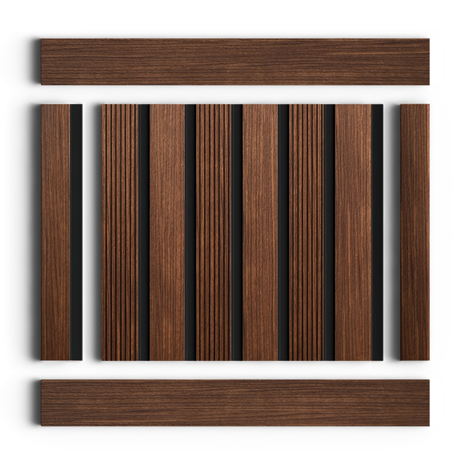 Панель декоративная LV123 BR396K Hiwood 120мм×12мм×2.7м