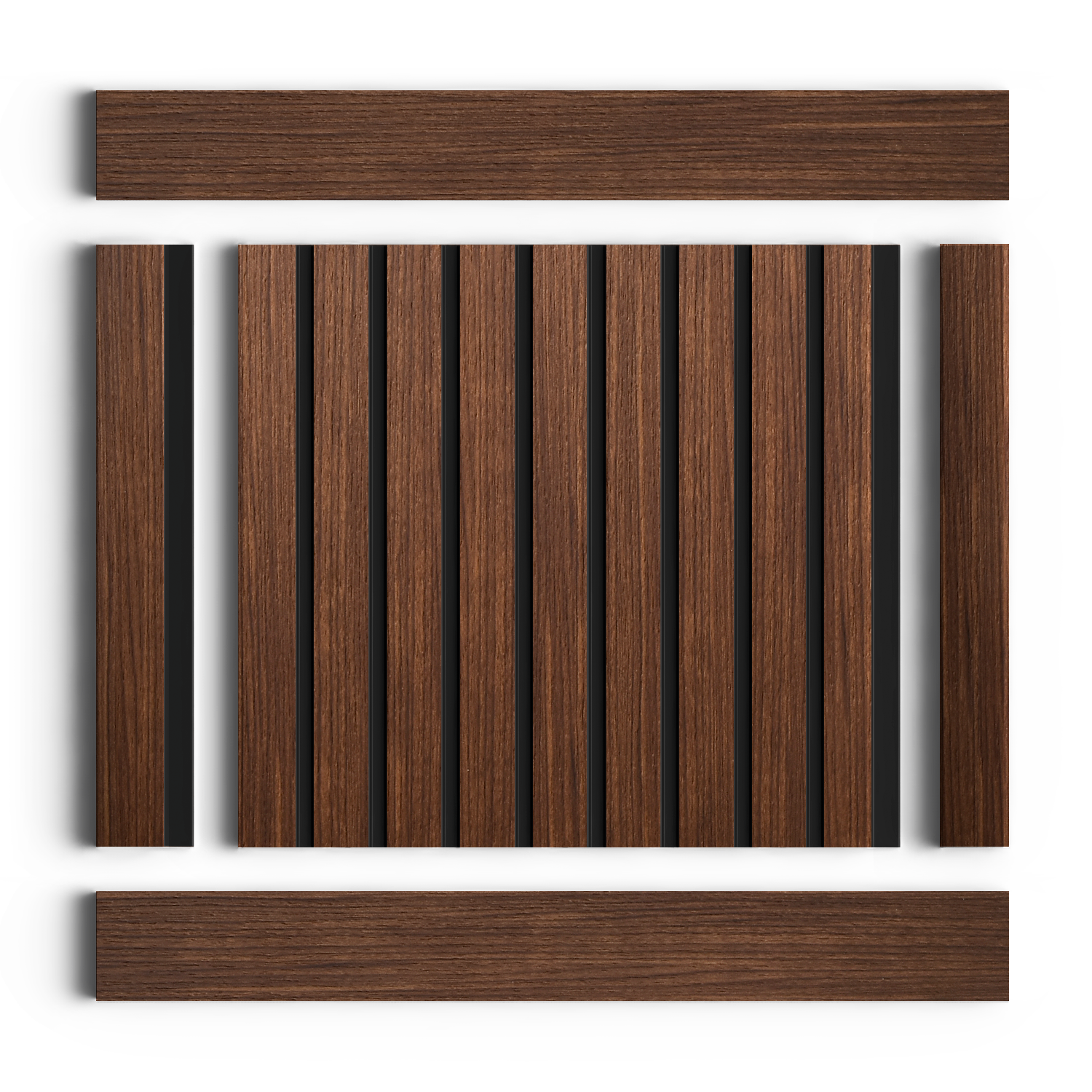 Панель декоративная LV124 BR396K Hiwood 120мм×12мм×2.7м