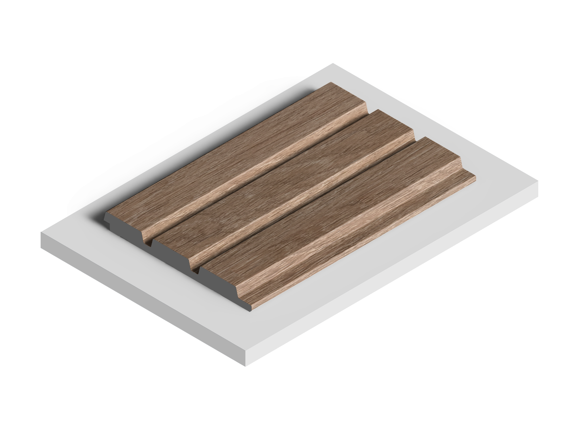 Панель декоративная LV124 BR416 Hiwood 120мм×12мм×2.7м