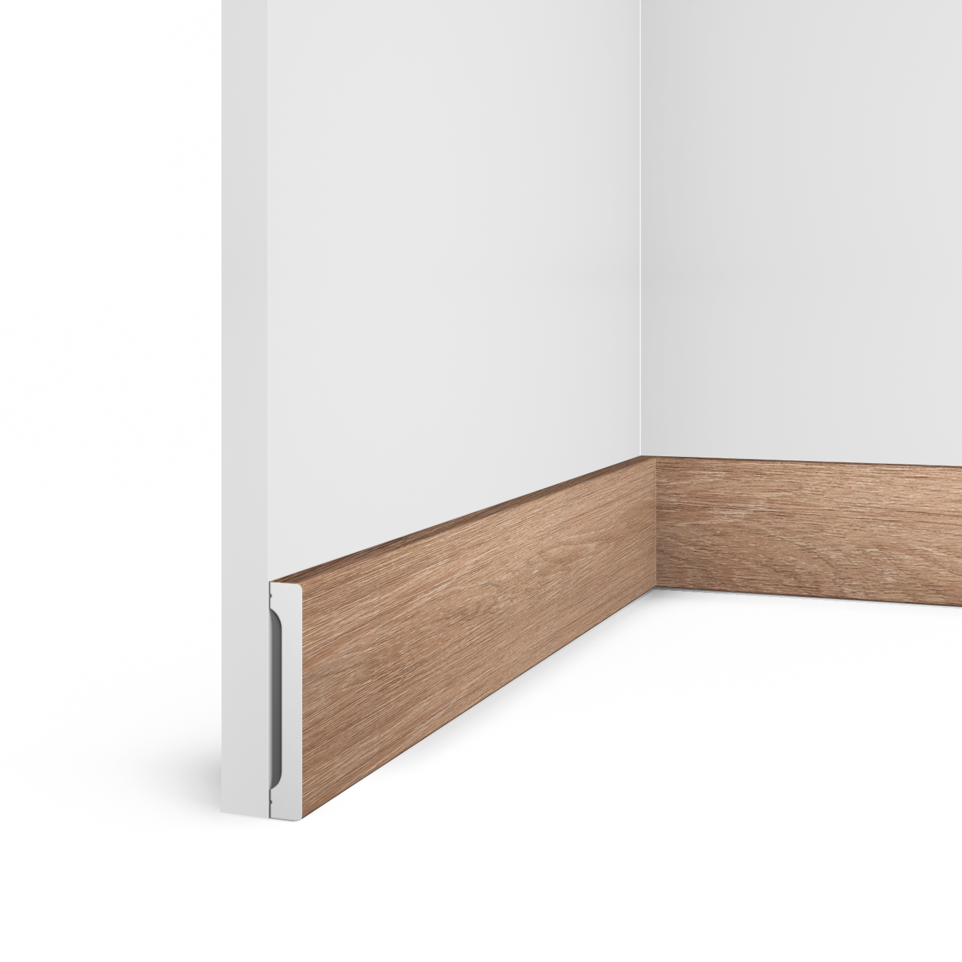 Плинтус B90V1 BR416 Hiwood 90мм×14мм×2,7м