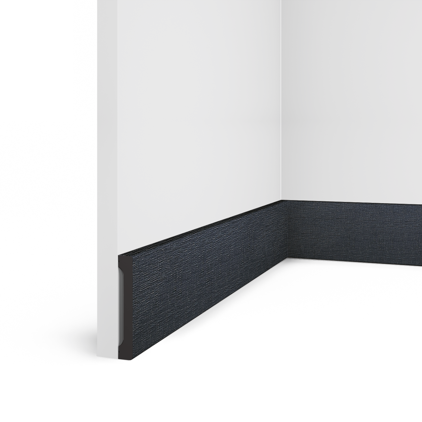 Плинтус B90V1 BK114 Hiwood 90мм×14мм×2,7м