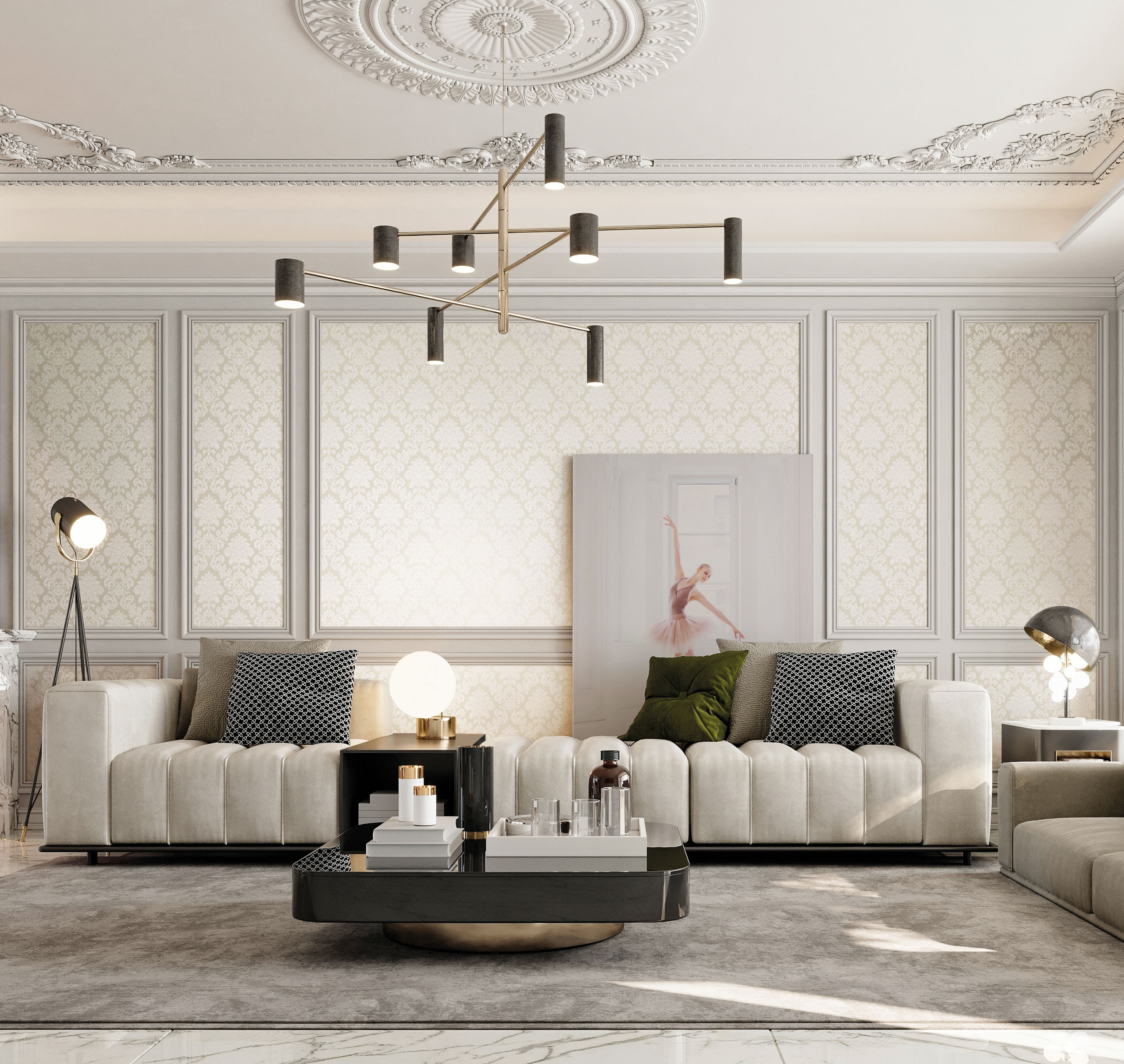 Обои DK14 001 Milassa Дамаск Milassa коллекция Дамаск производства  в интернет-магазине Обоитрейд