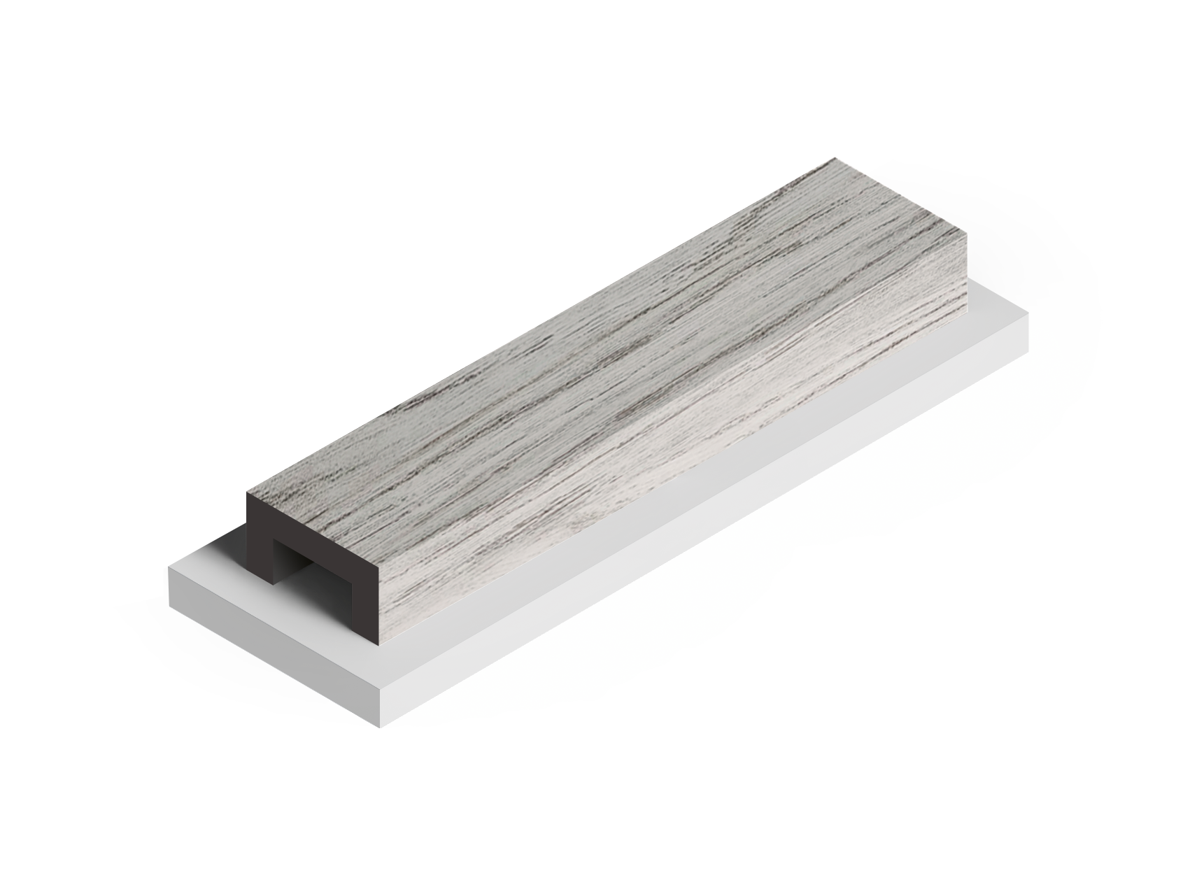 Декоративная рейка LB40 GR24 Hiwood 40мм×20мм×2.7м