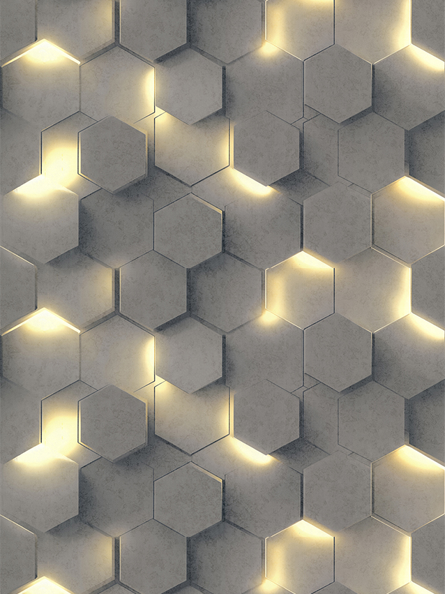 Обои 70669-42 R аспект Гексагон