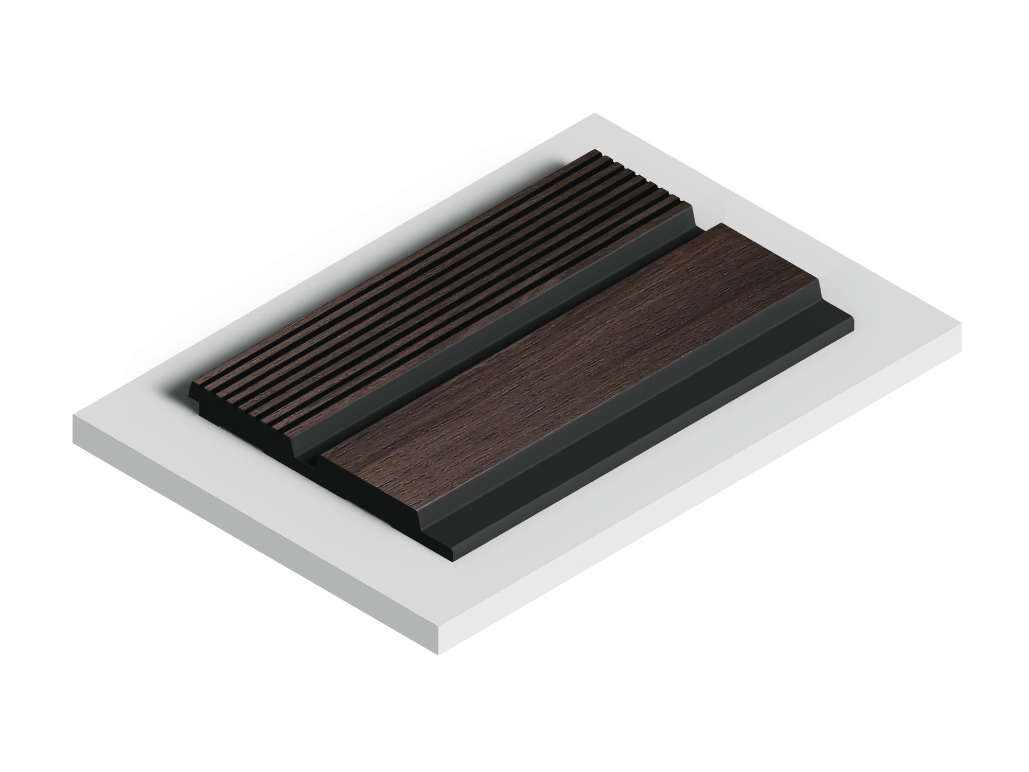 Панель декоративная LV123 BR395K Hiwood 120мм×12мм×2.7м