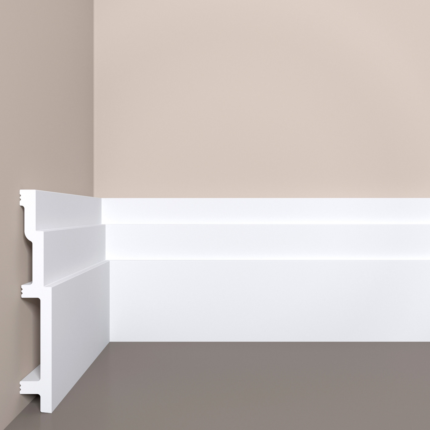 Плинтус напольный П13 Bello Deco 140мм×20мм×2м